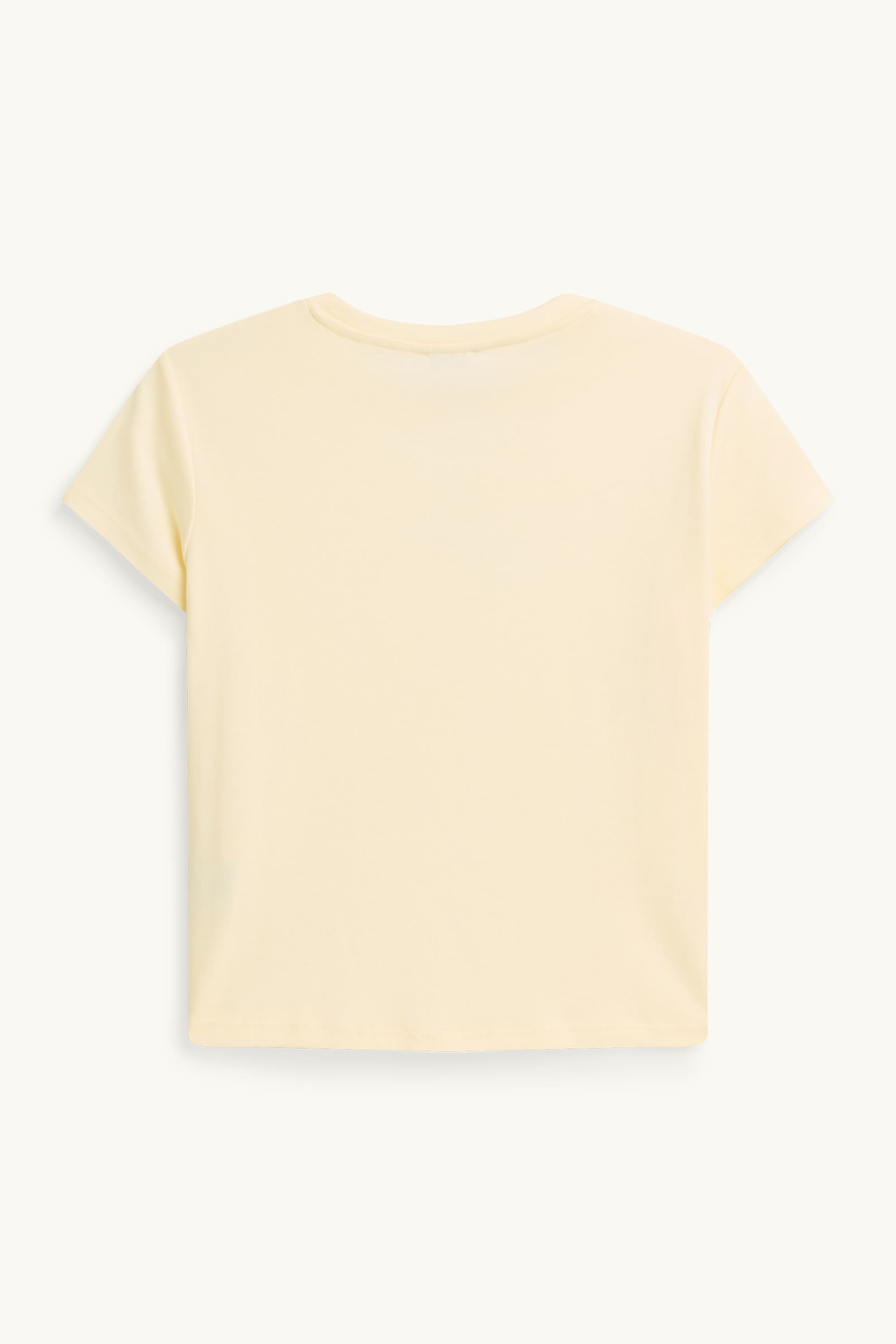 T-shirt - slim fit light yellow