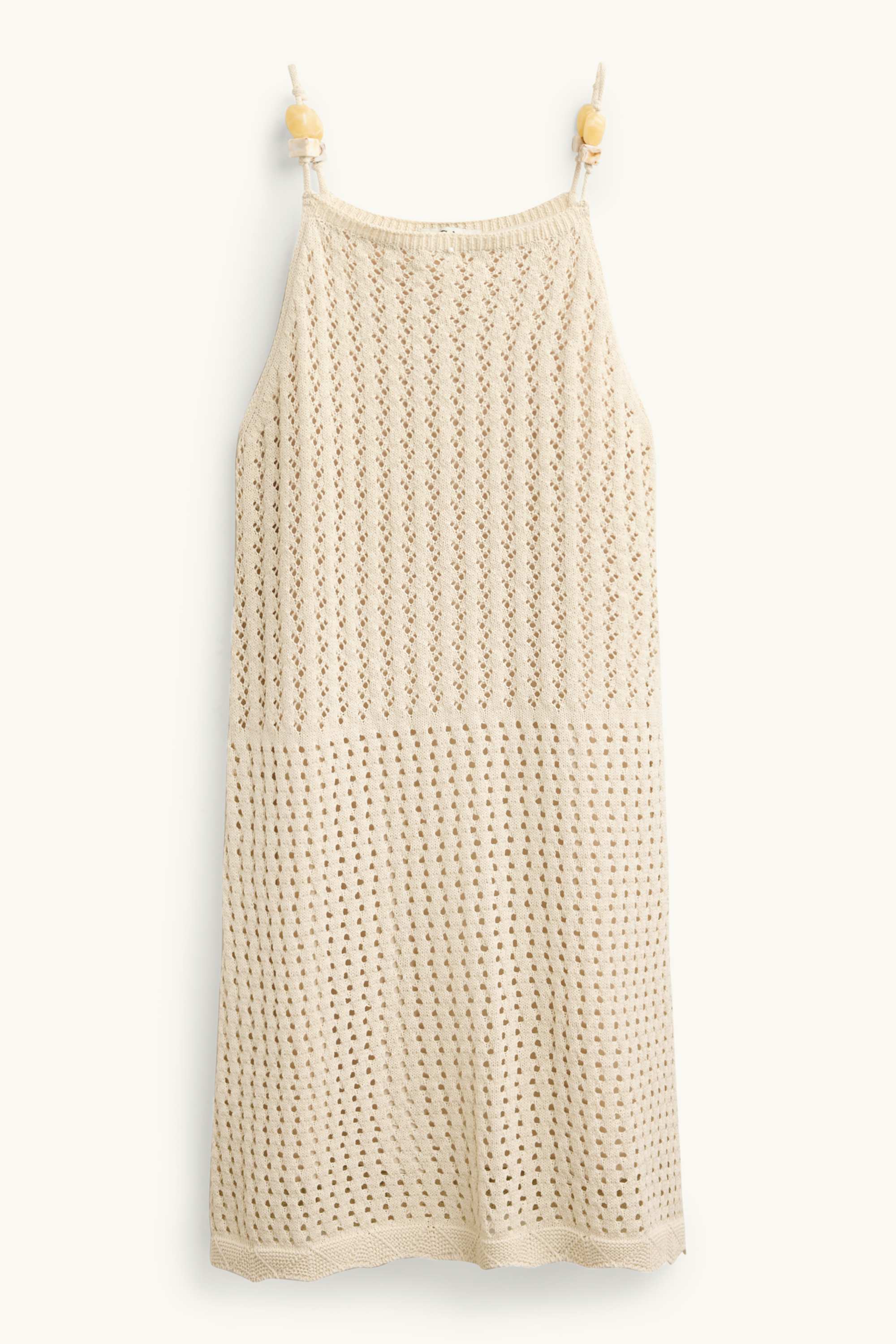 Knitted dress light beige