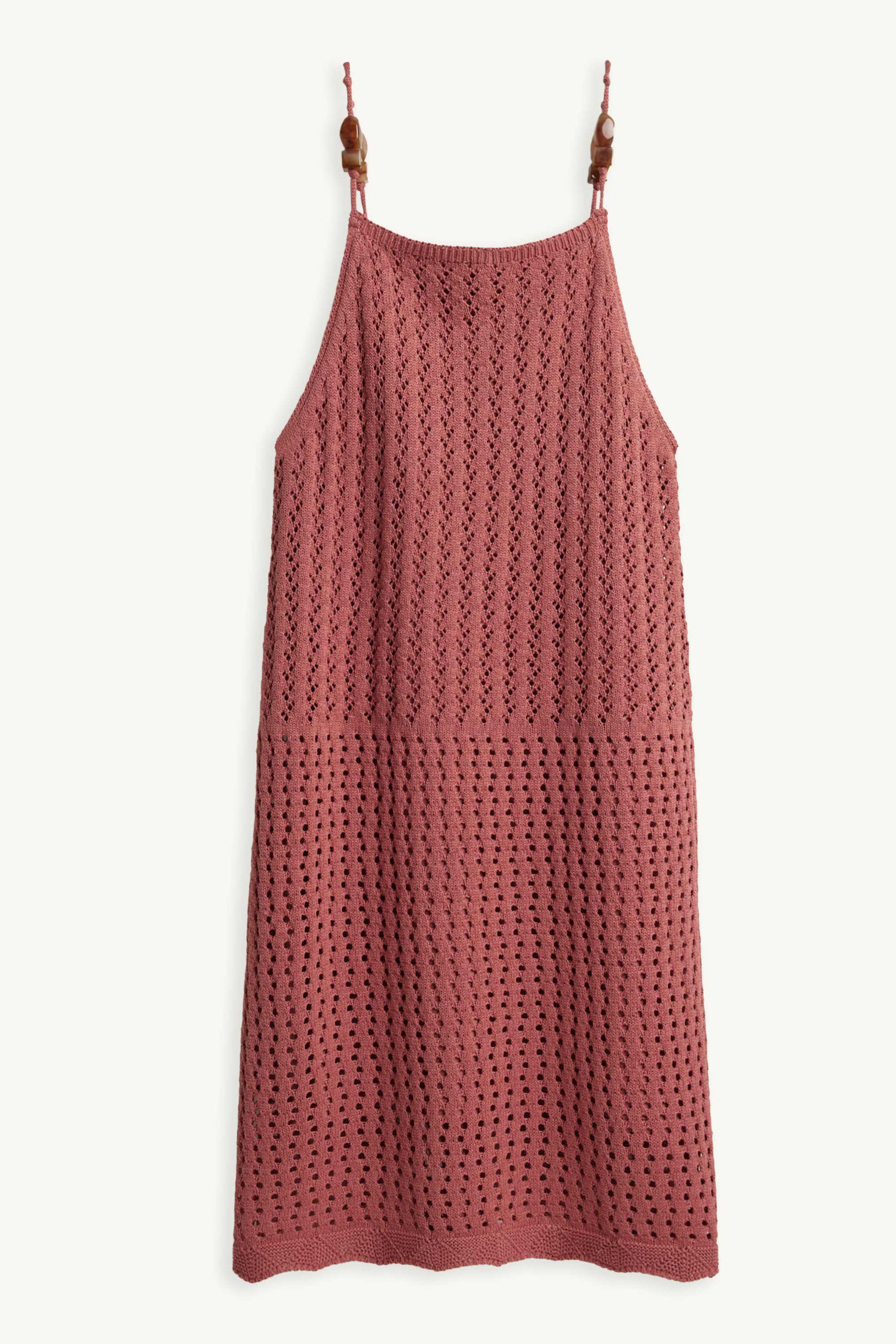 Knitted dress terracotta