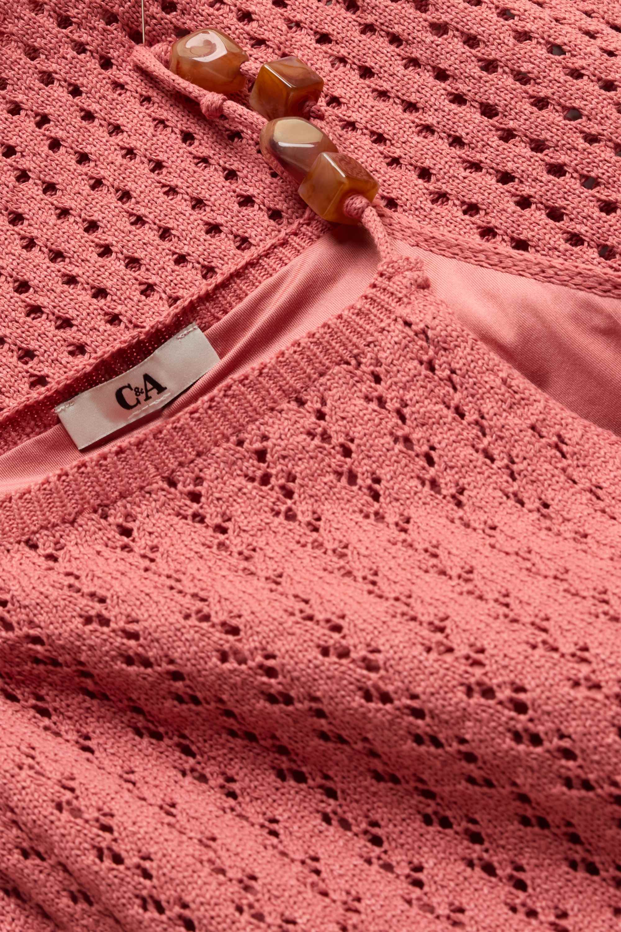 Knitted dress terracotta