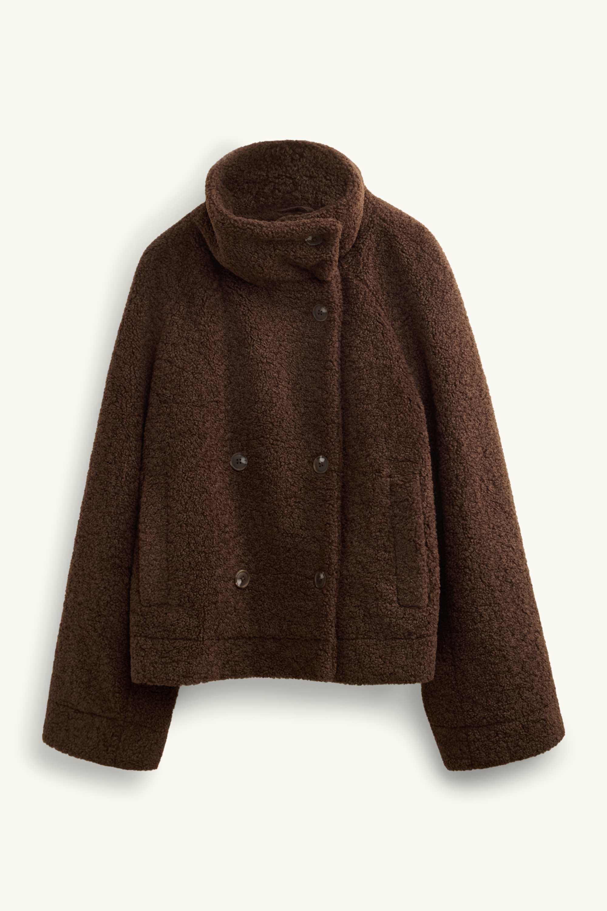 Teddy fur jacket brown