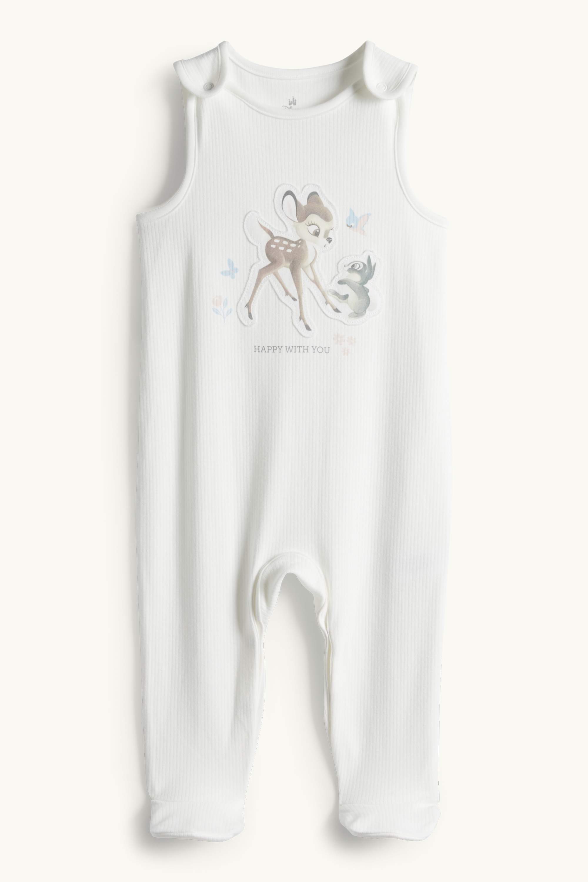 Bambi - romper set - 2 piece white