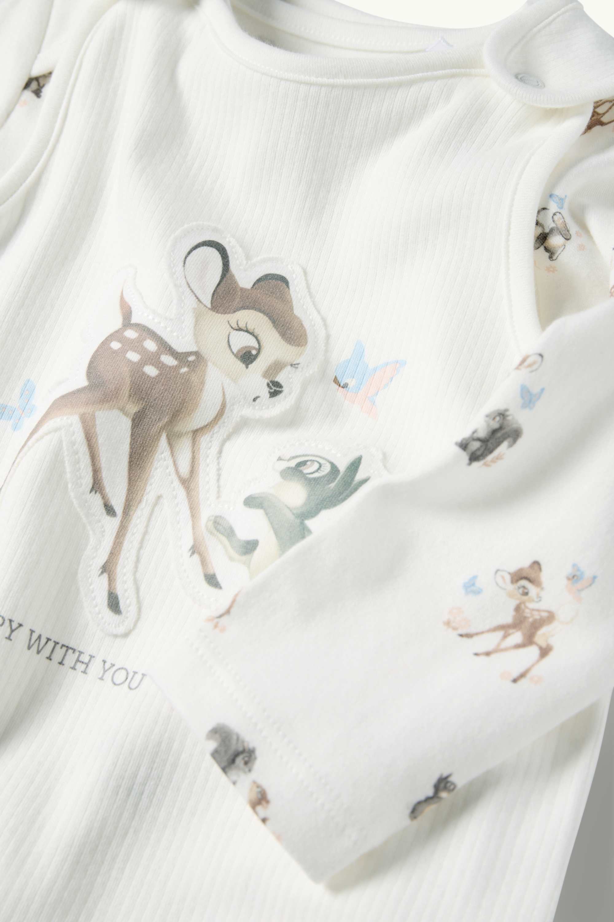 Bambi - romper set - 2 piece white