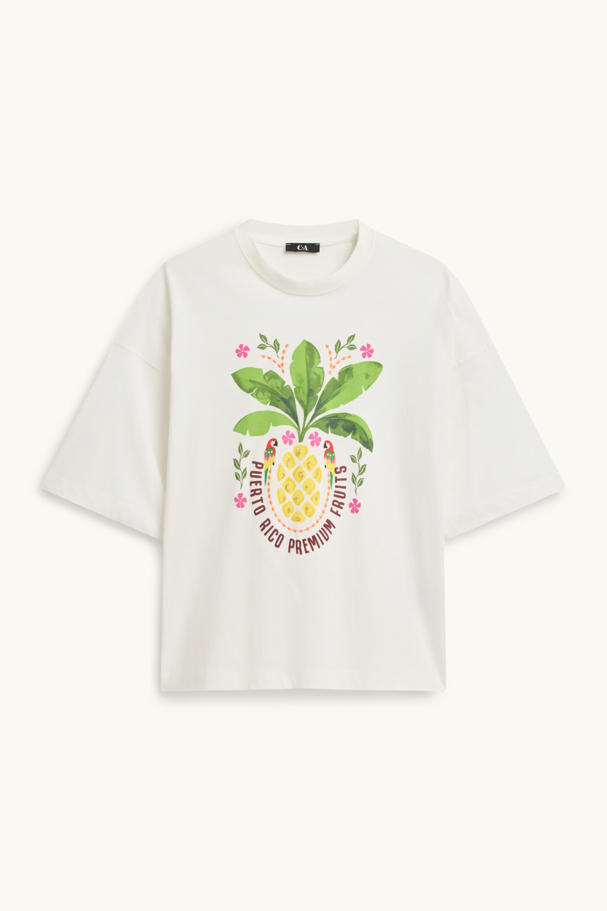T-shirt - relaxed fit white