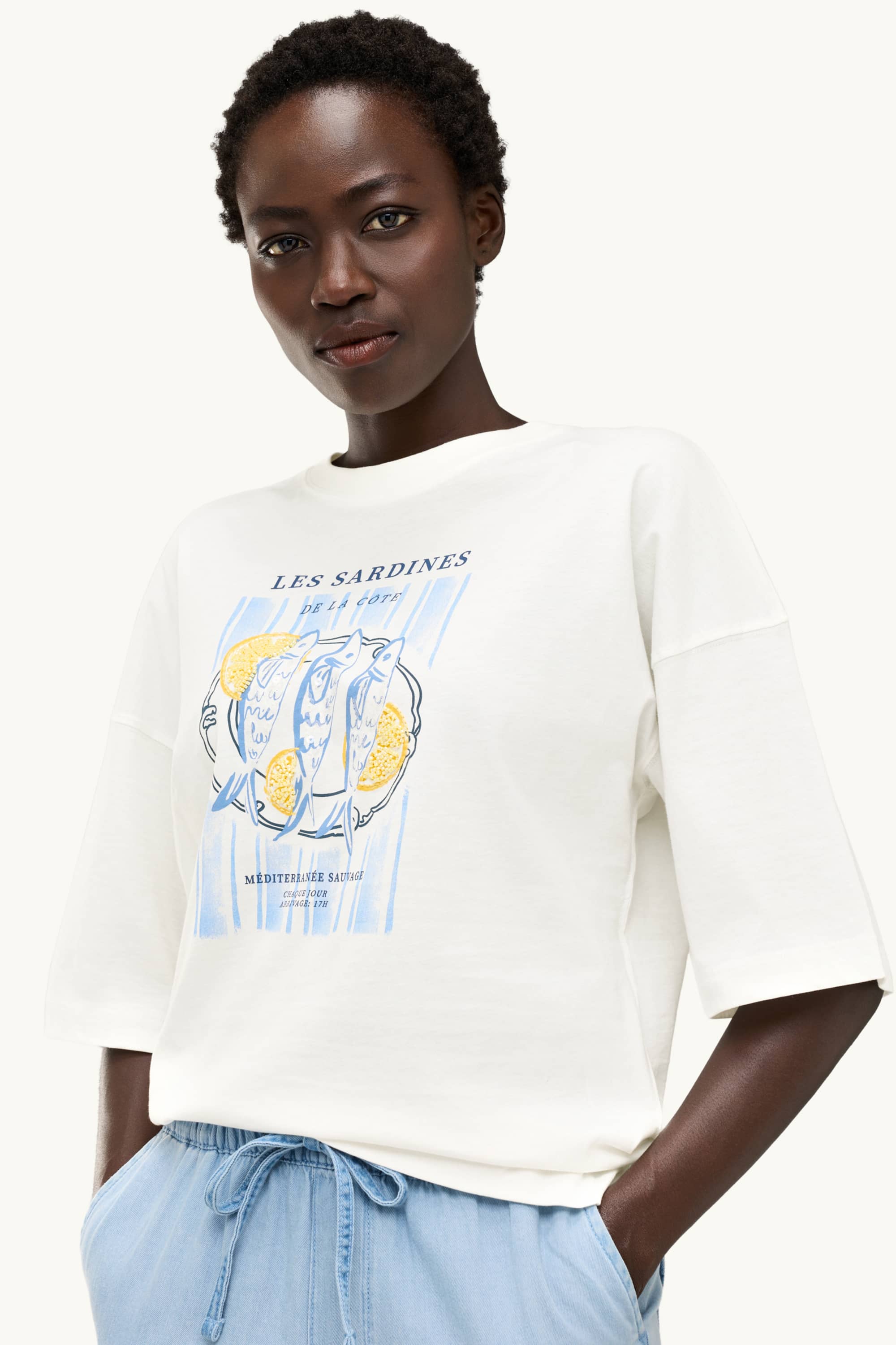 T-shirt - regular fit - shiny white