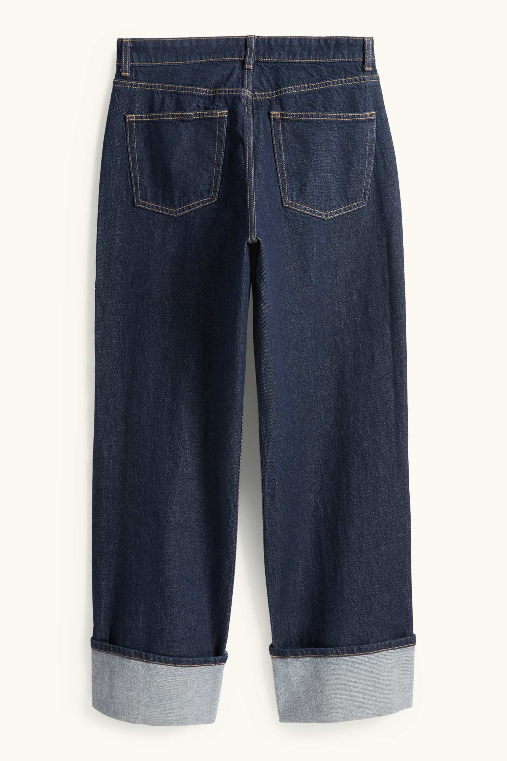 Baggy jeans - mid-rise waist dark blue