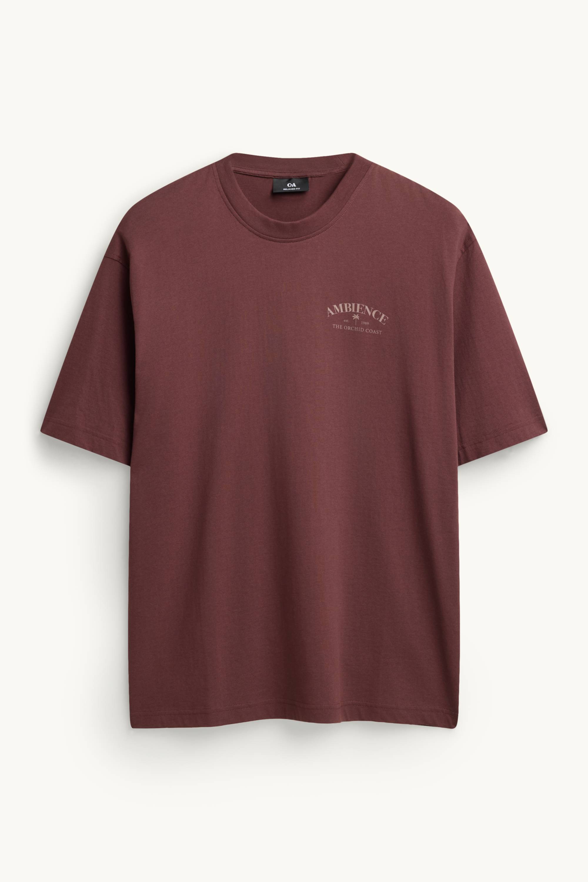 T-shirt - relaxed fit dark brown