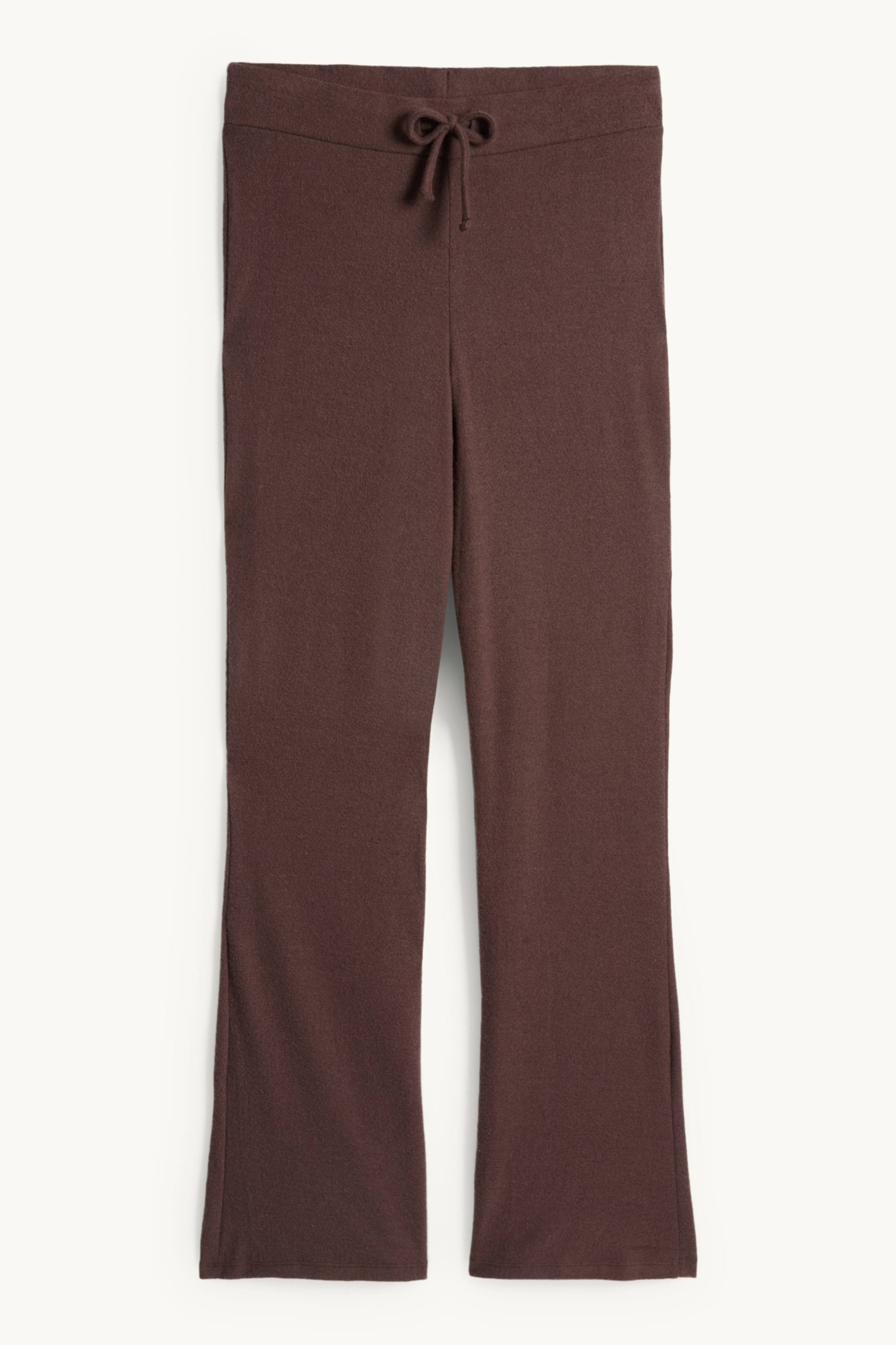 Knitted joggers dark brown