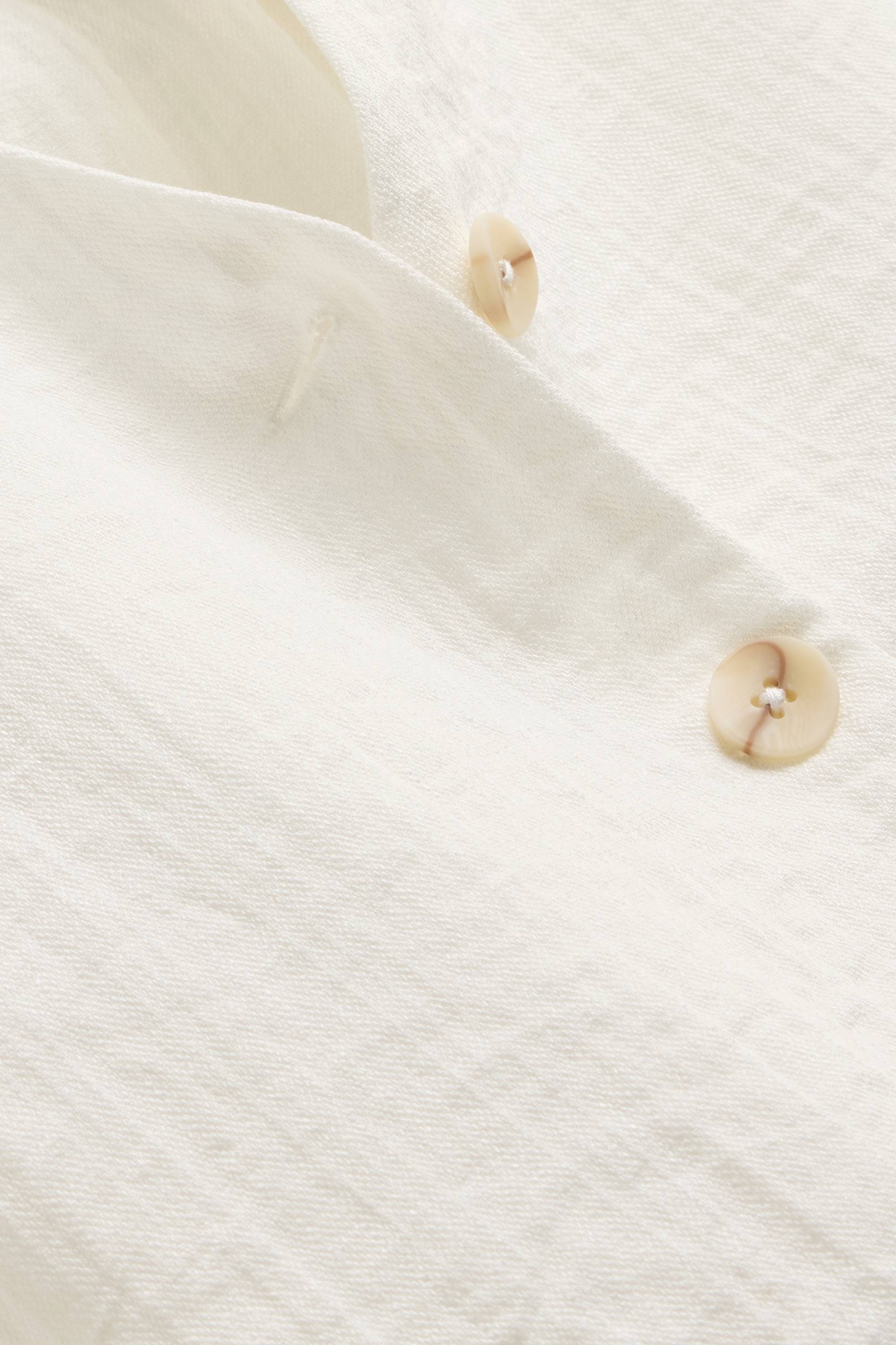 Cropped blouse top white