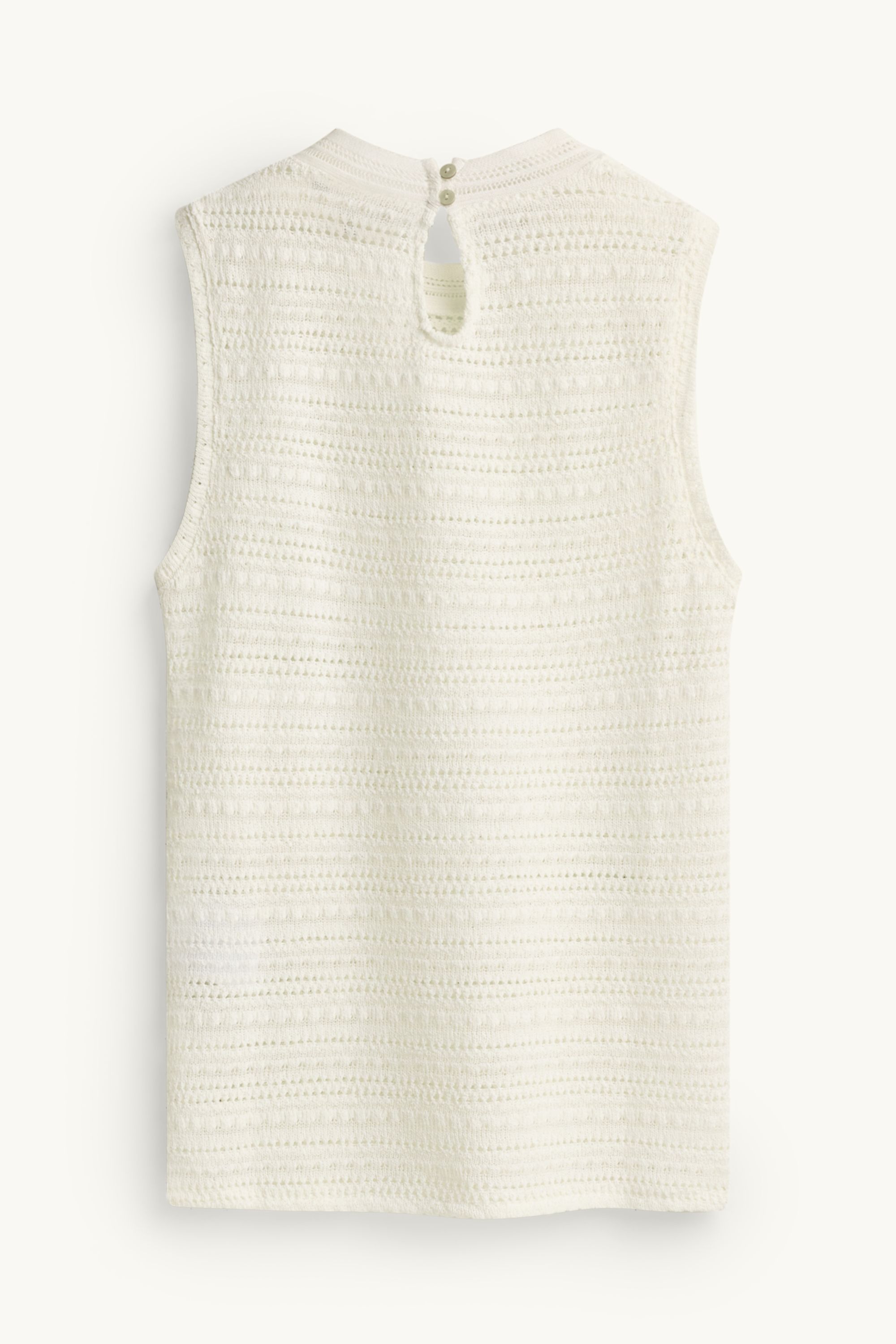 Crocheted top white