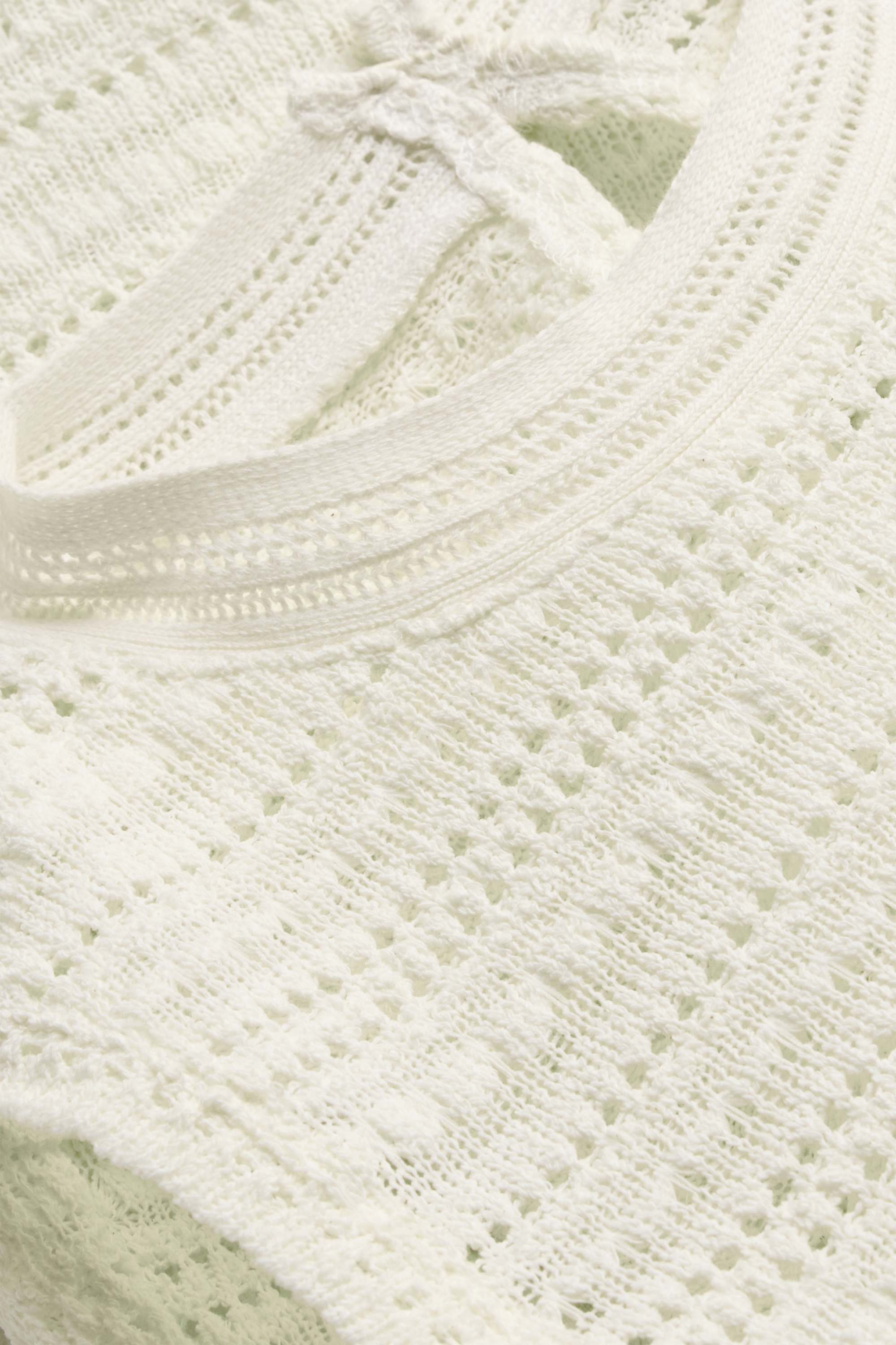 Crocheted top white