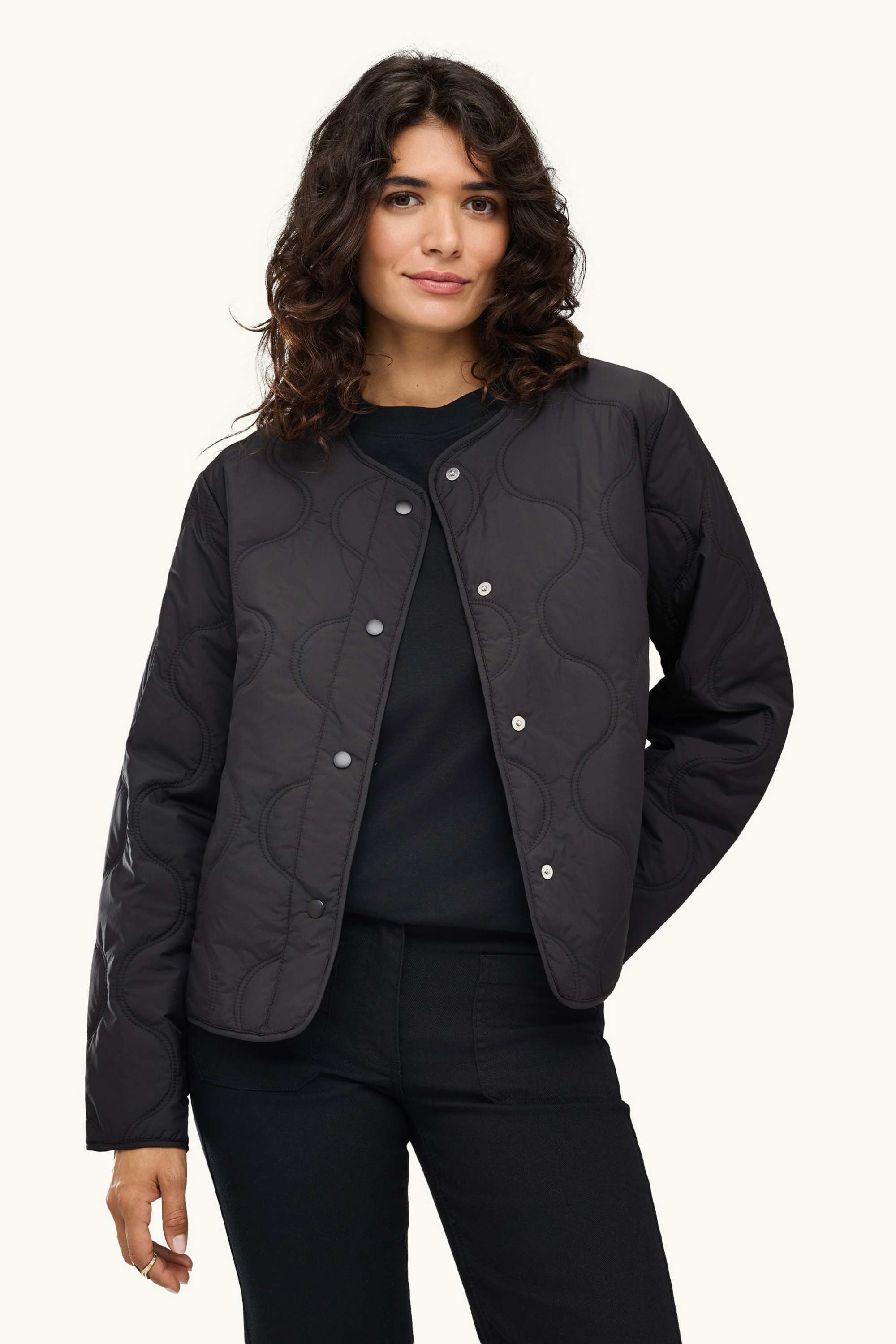 Quilted jacket black