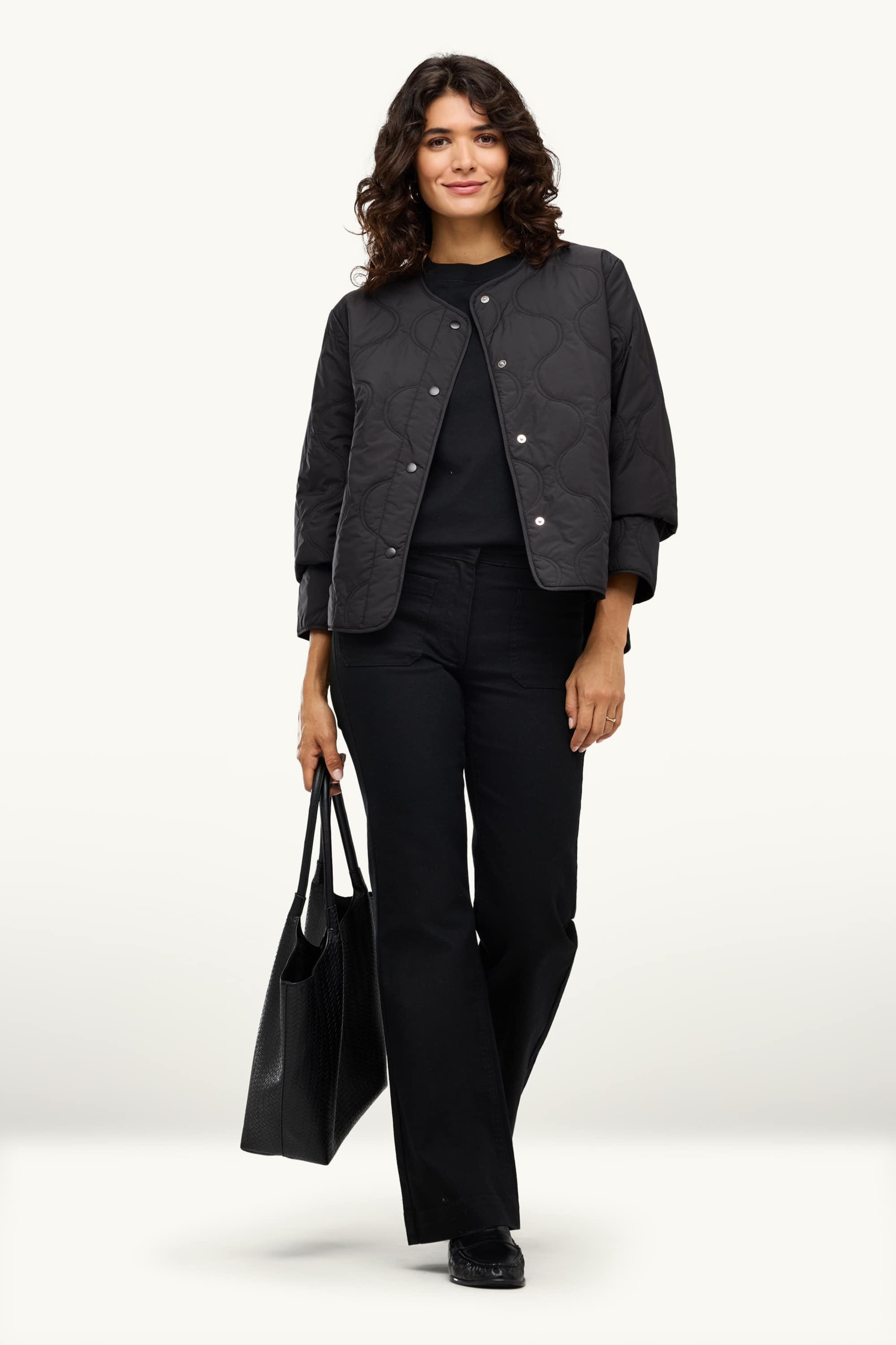 Quilted jacket black
