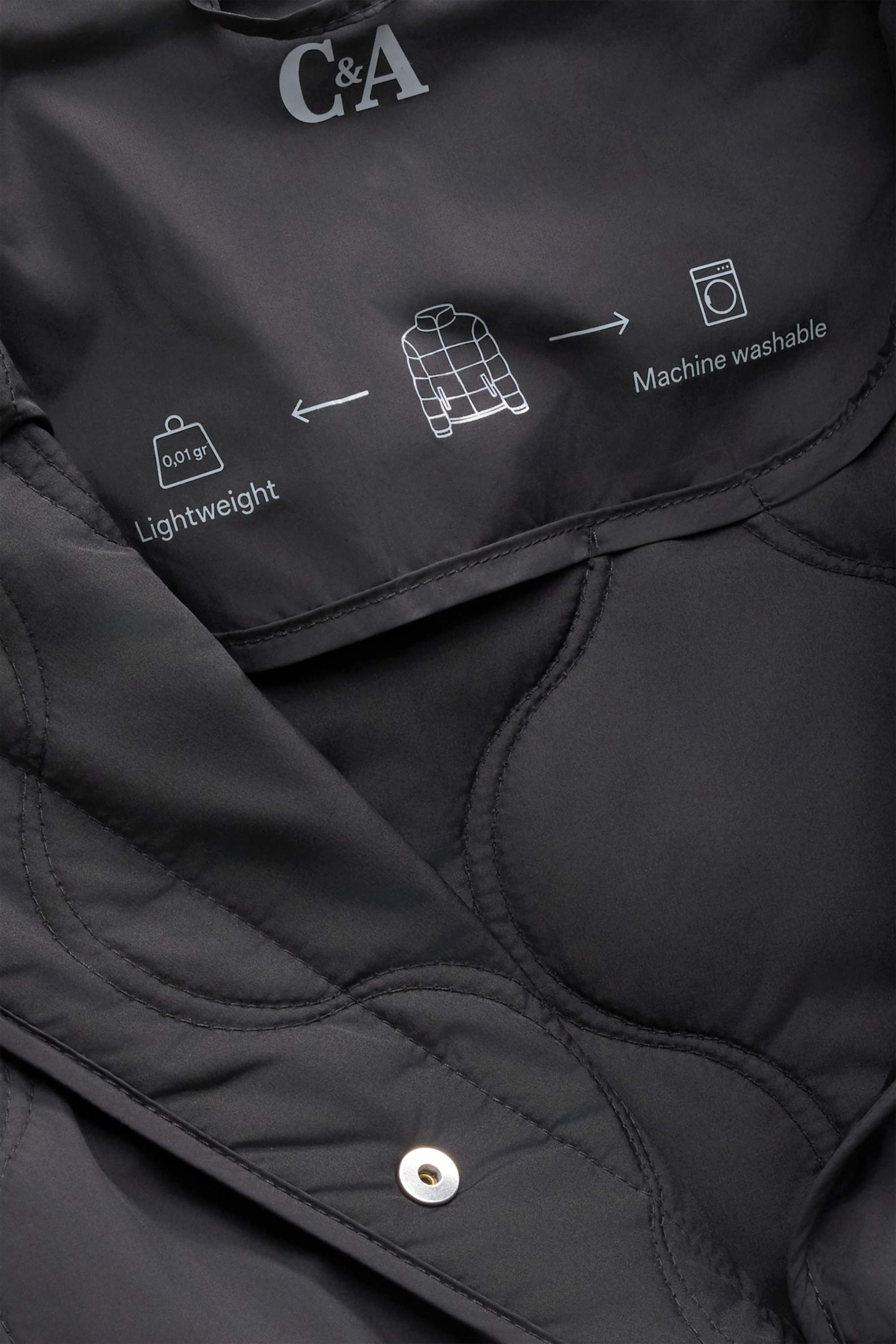 Quilted jacket black