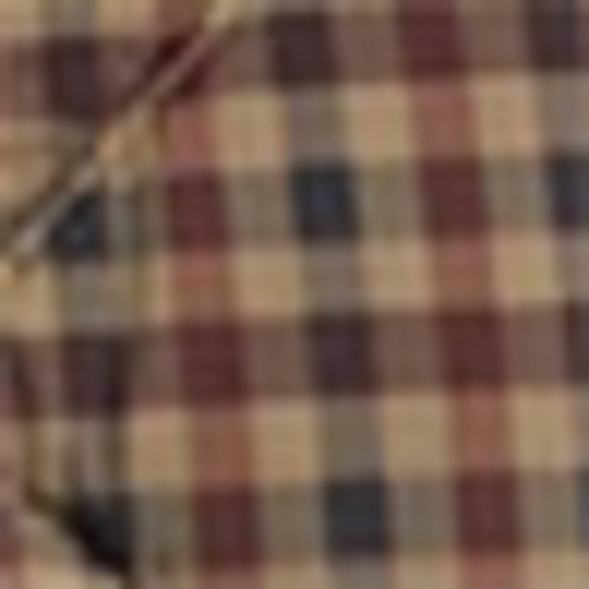 Quilted jacket - check brown