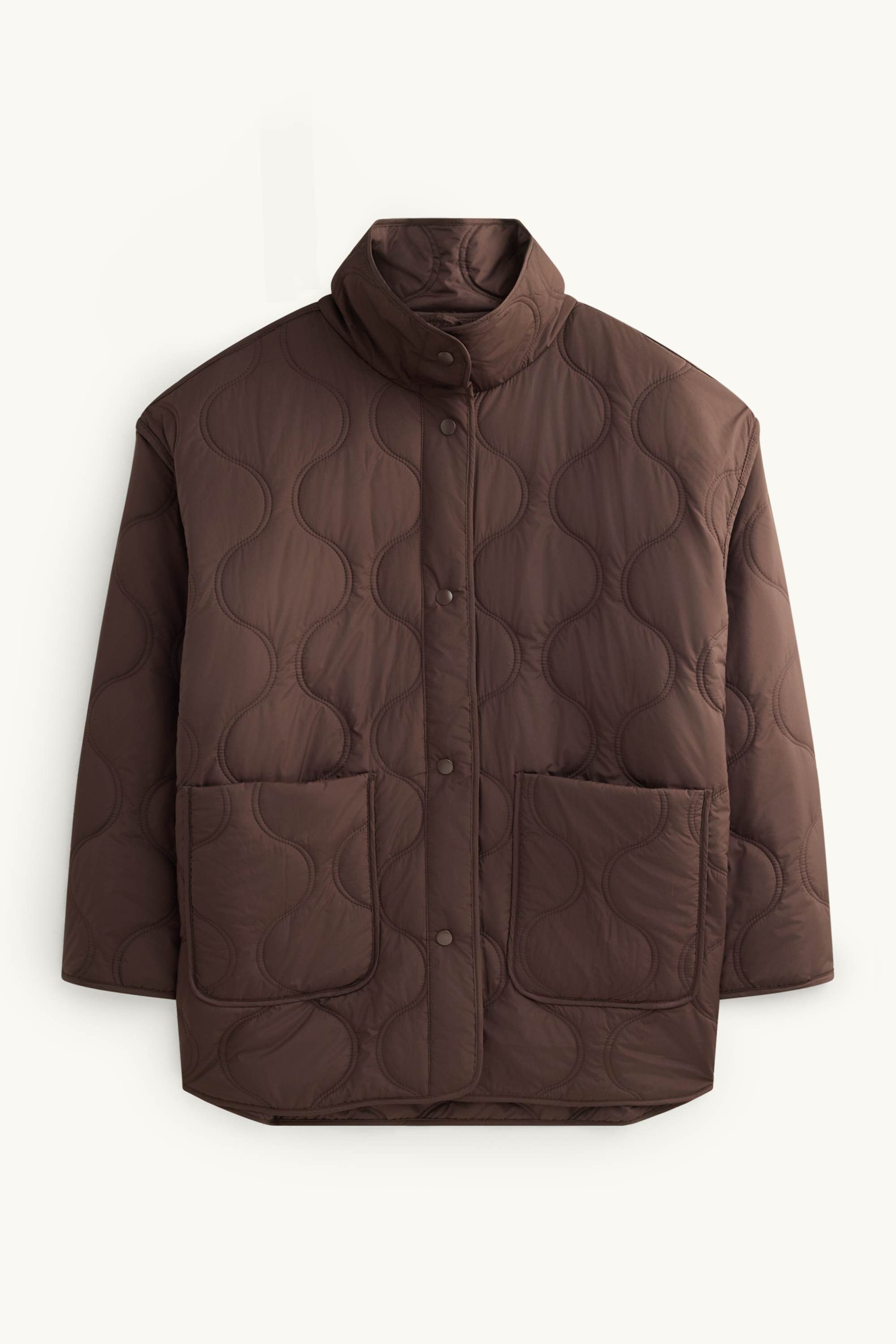 Quilted jacket brown