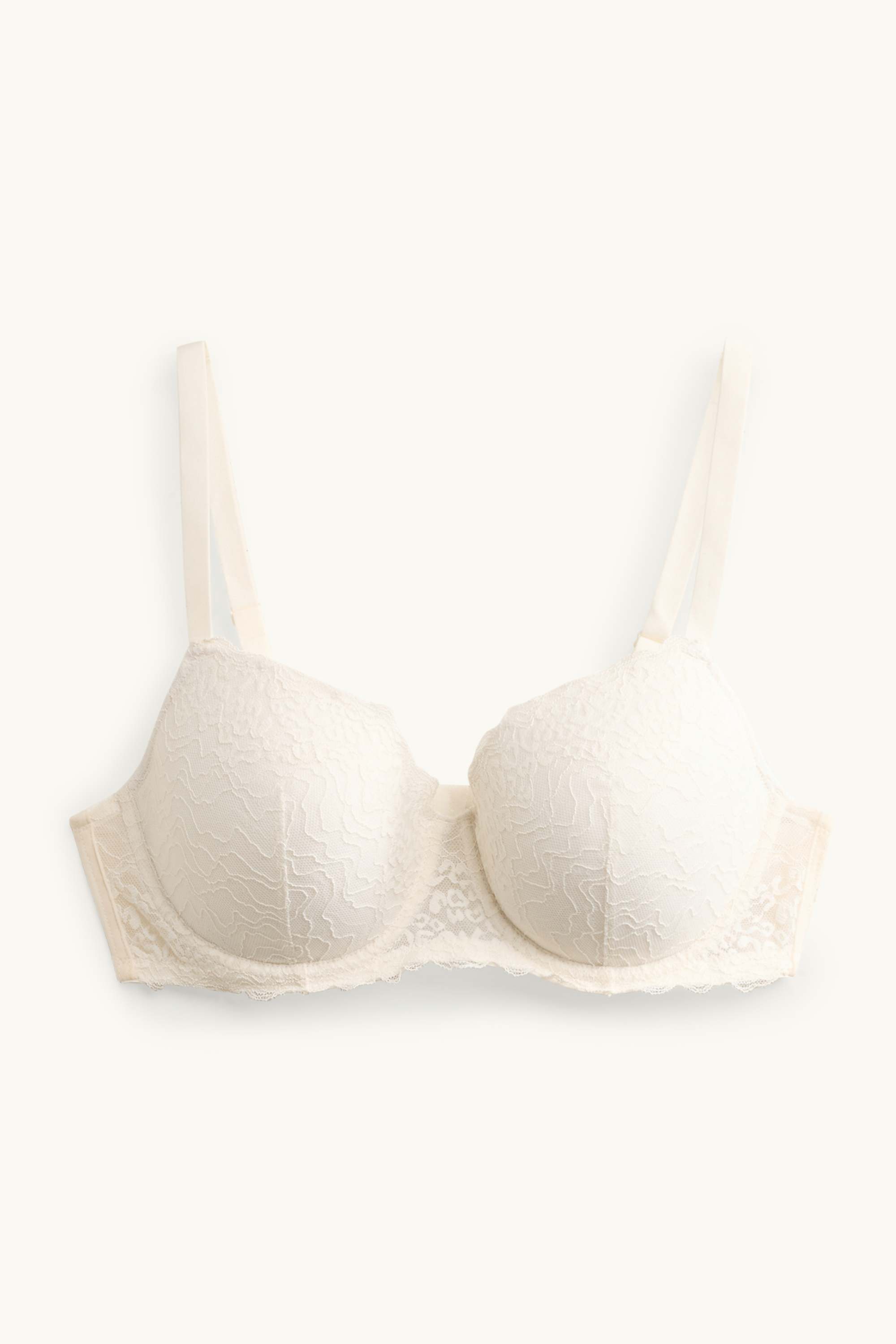 Underwire bra - DEMI - padded white
