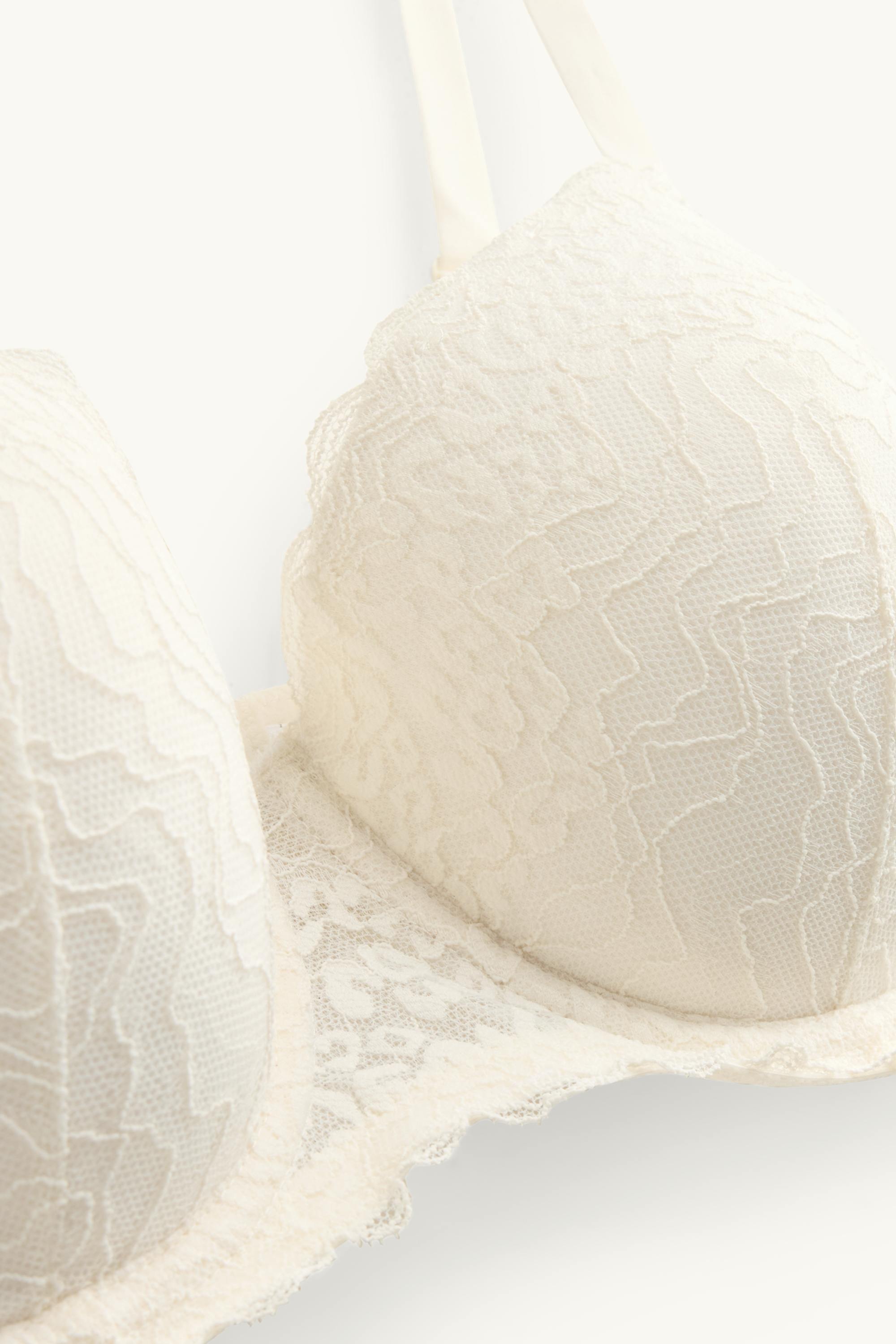Underwire bra - DEMI - padded white