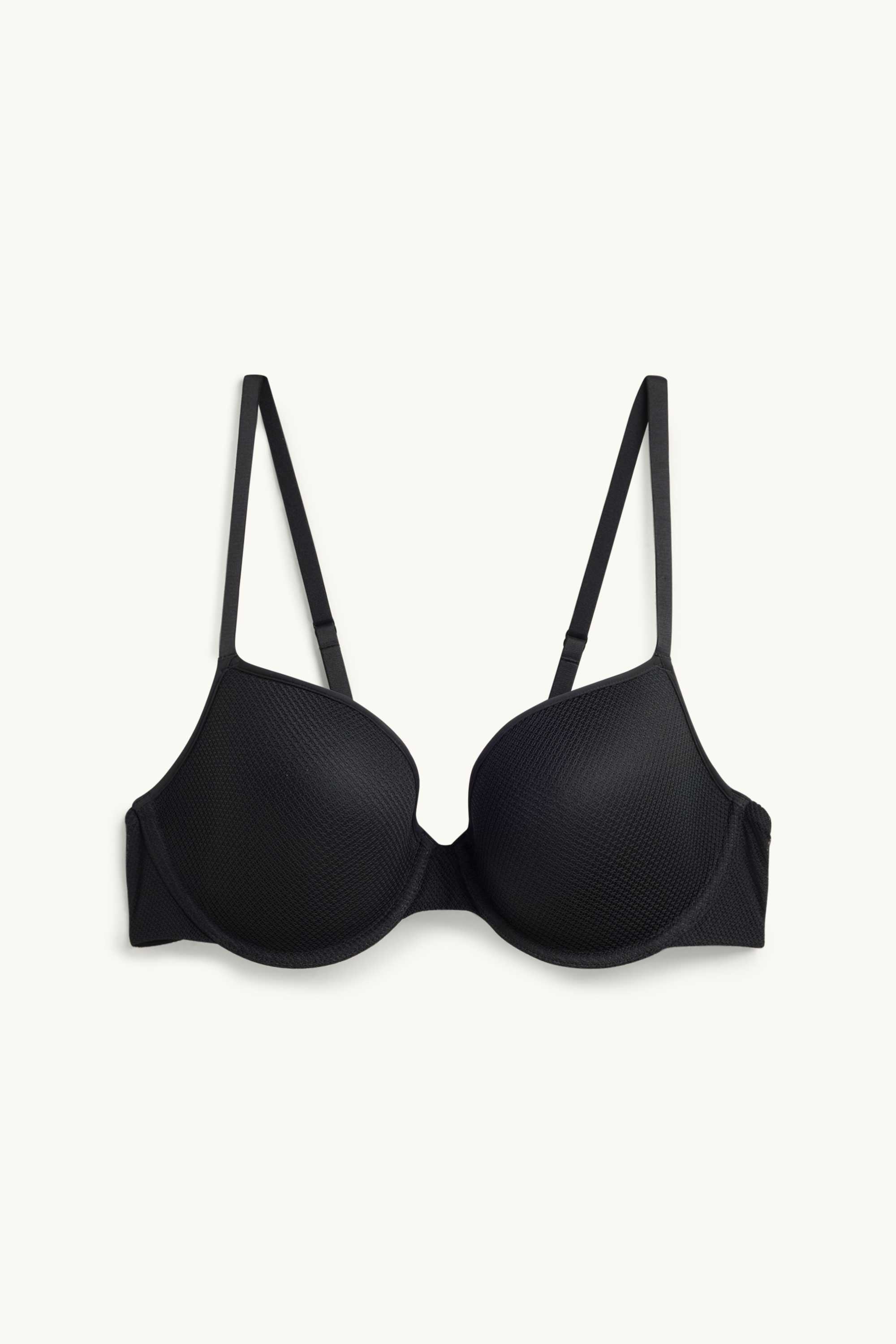 Underwire bra - FULL COVERAGE - padded black