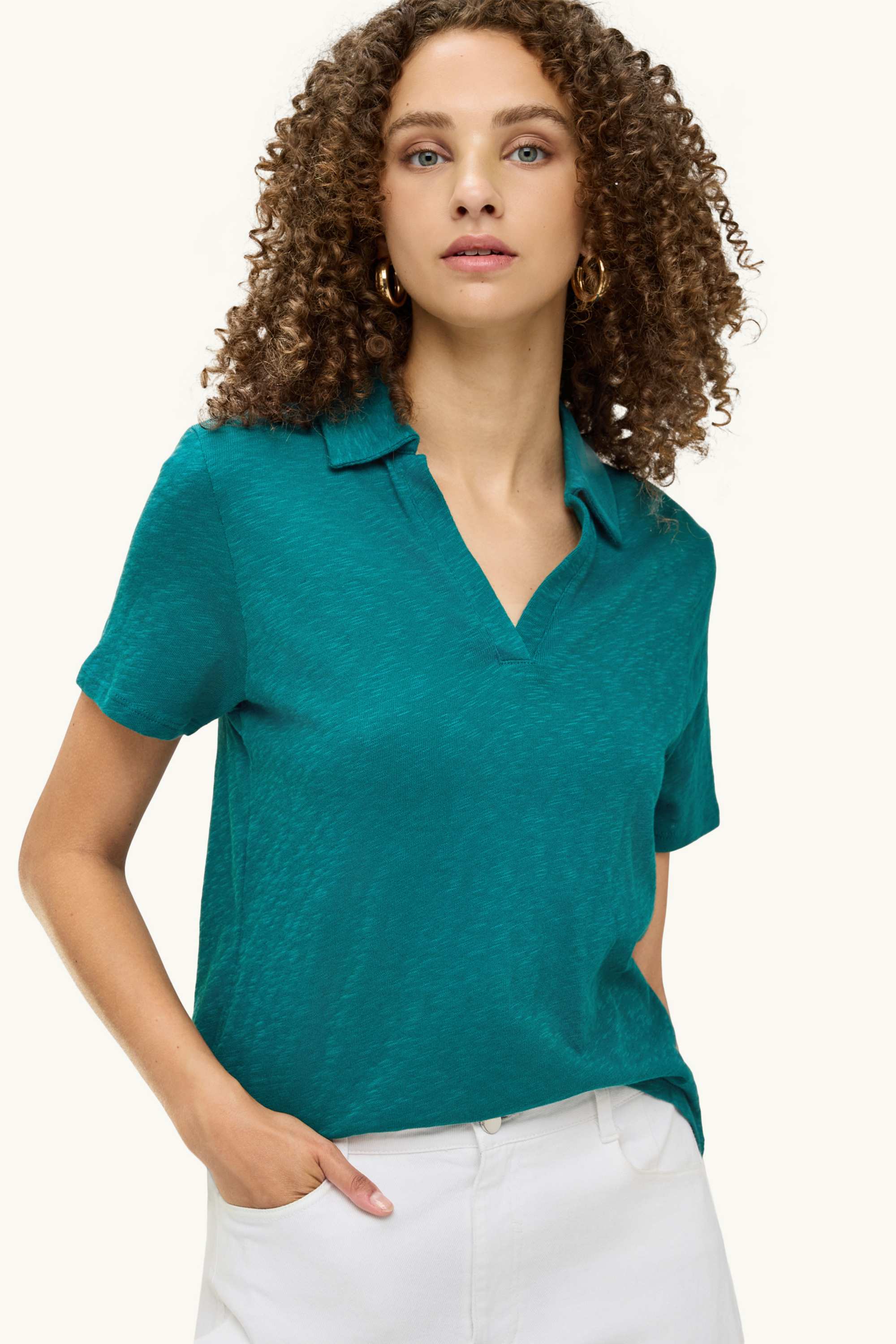 Polo shirt - regular fit dark green