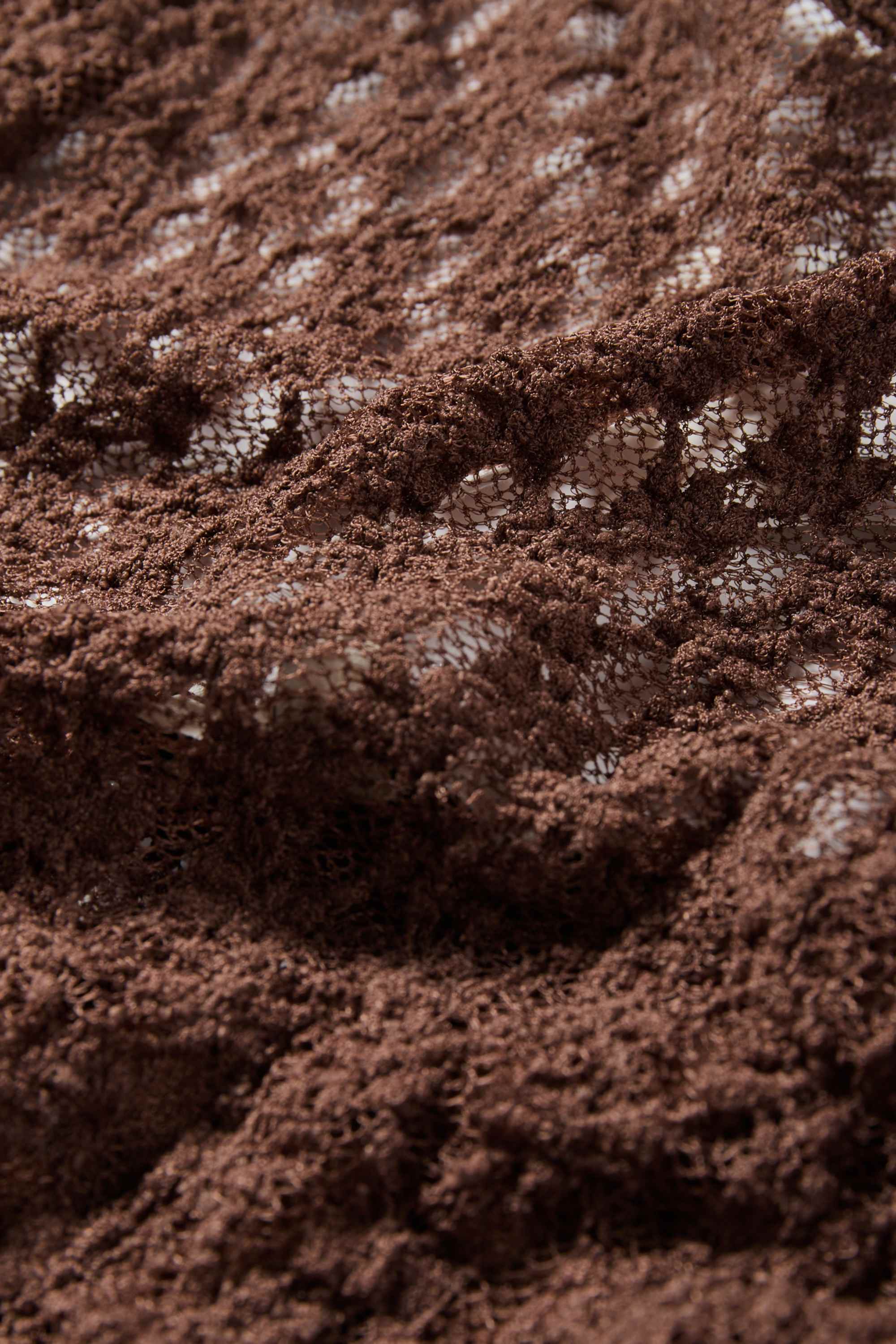 Lace dress brown