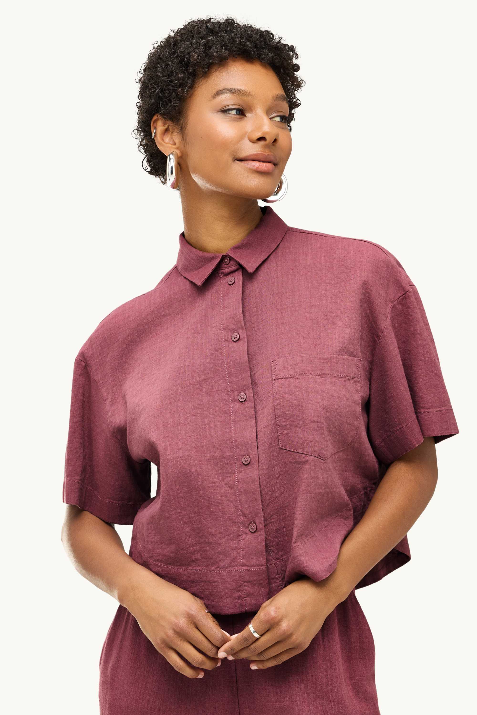 Shirt blouse lilac