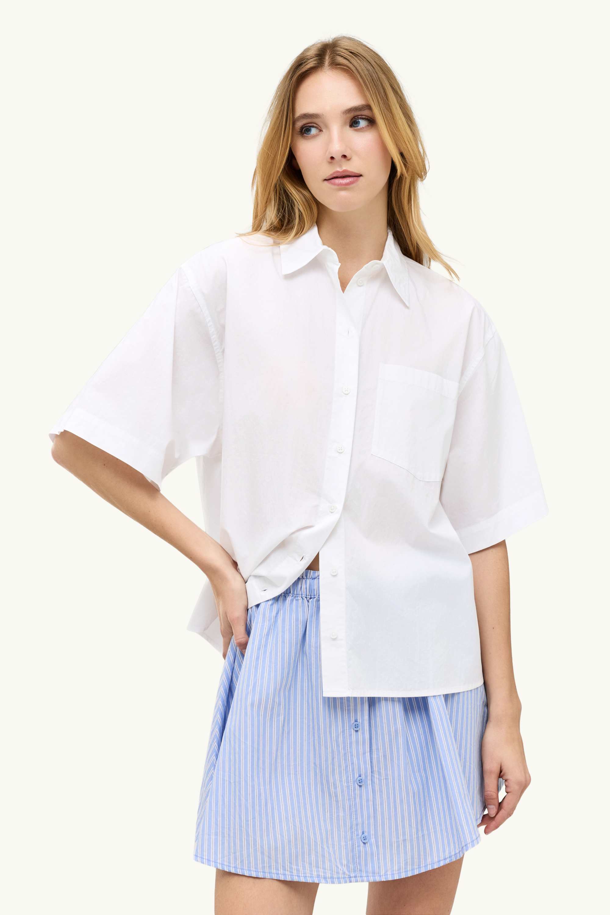 Shirt blouse white