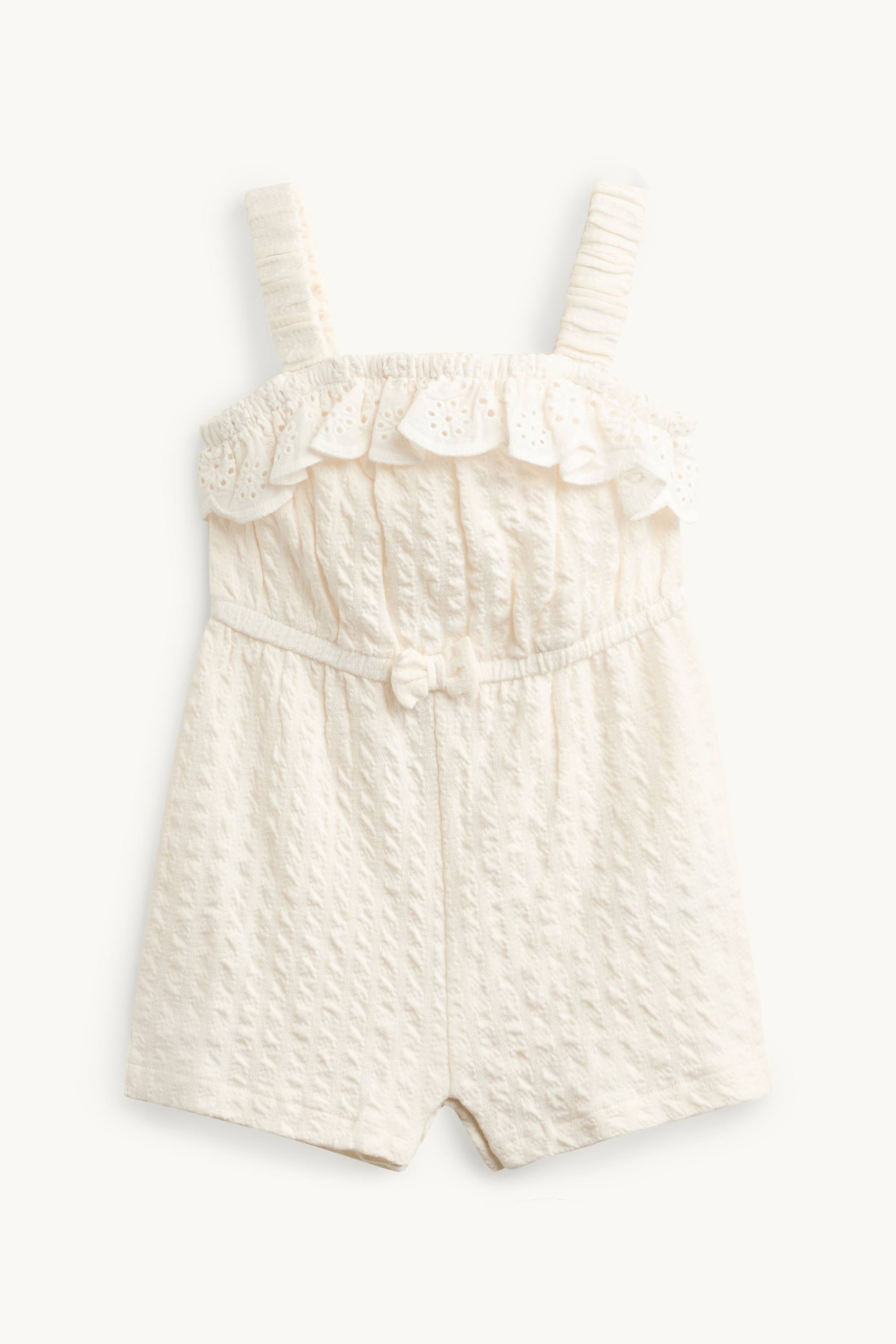 Baby jumpsuit white