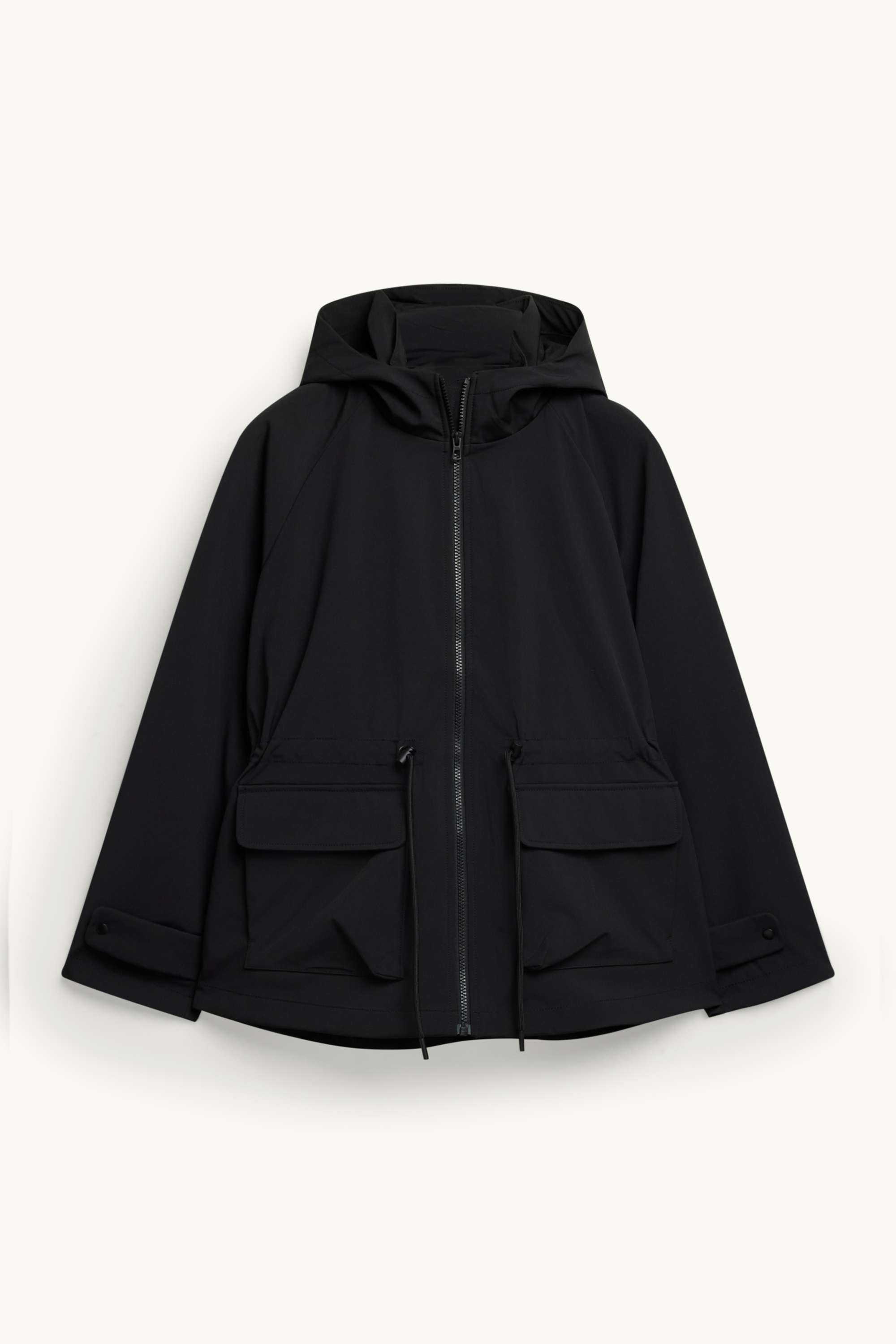 Softshell jacket with hood - water-repellent - 4 Way Stretch black