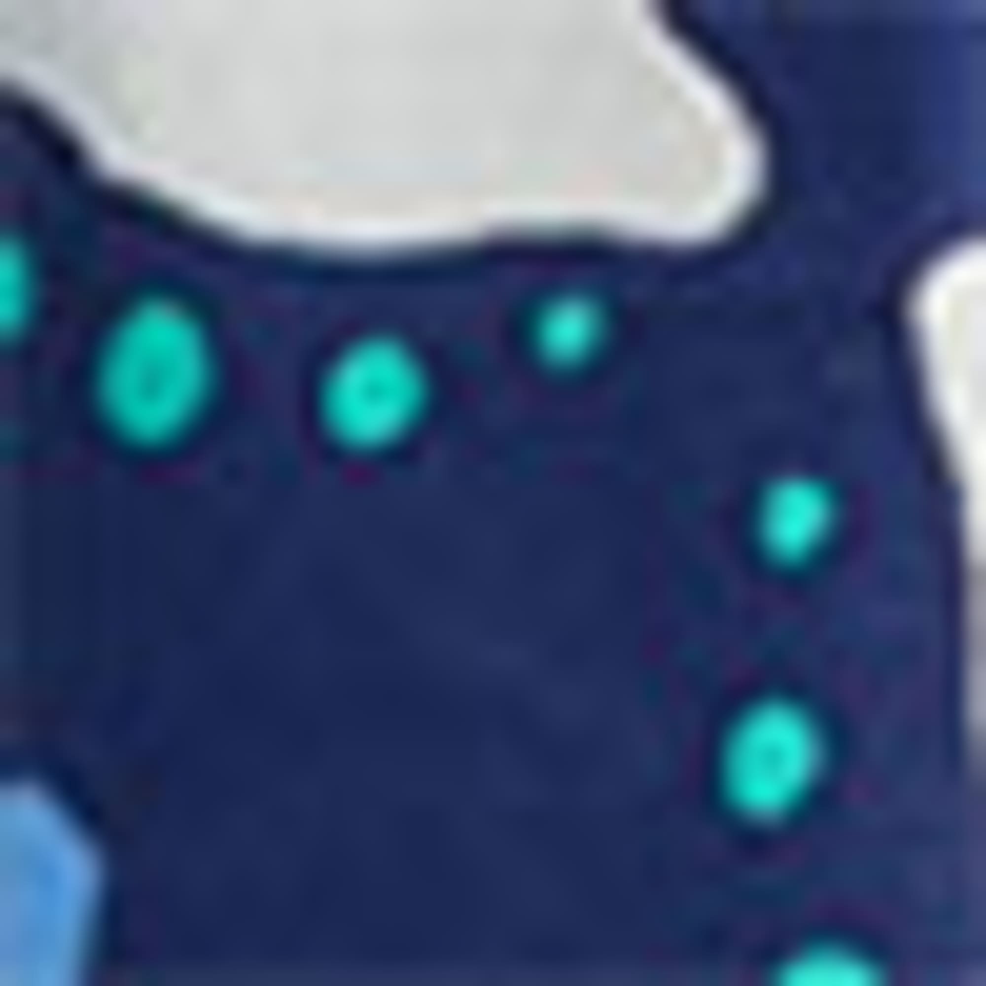 Skirt - patterned blue / white