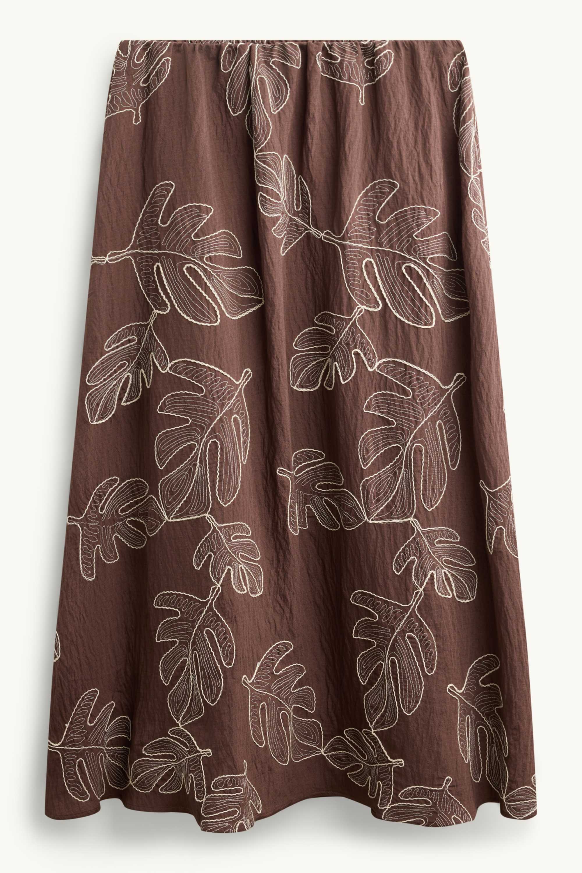 Skirt - patterned brown