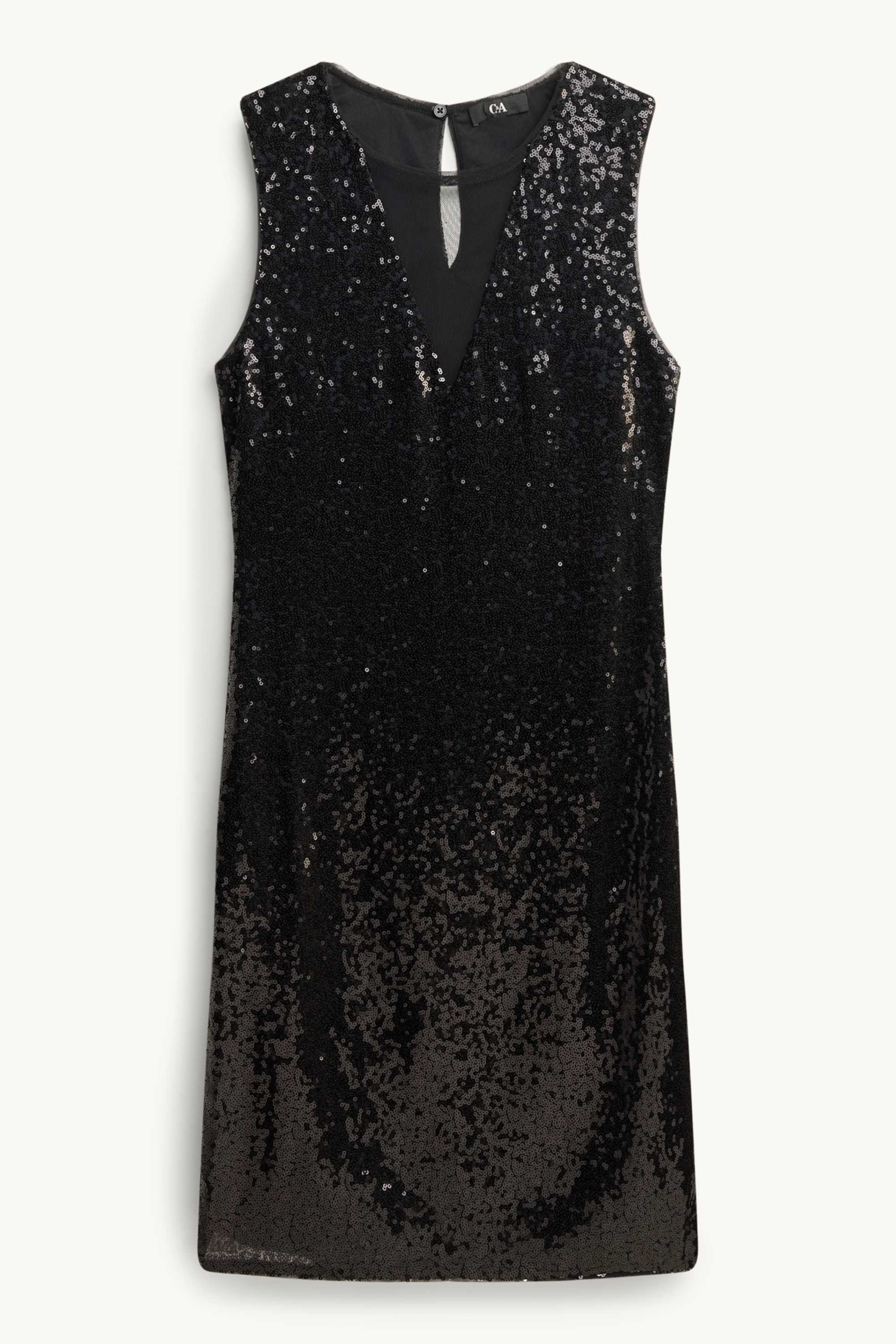 Bodycon sequin dress black