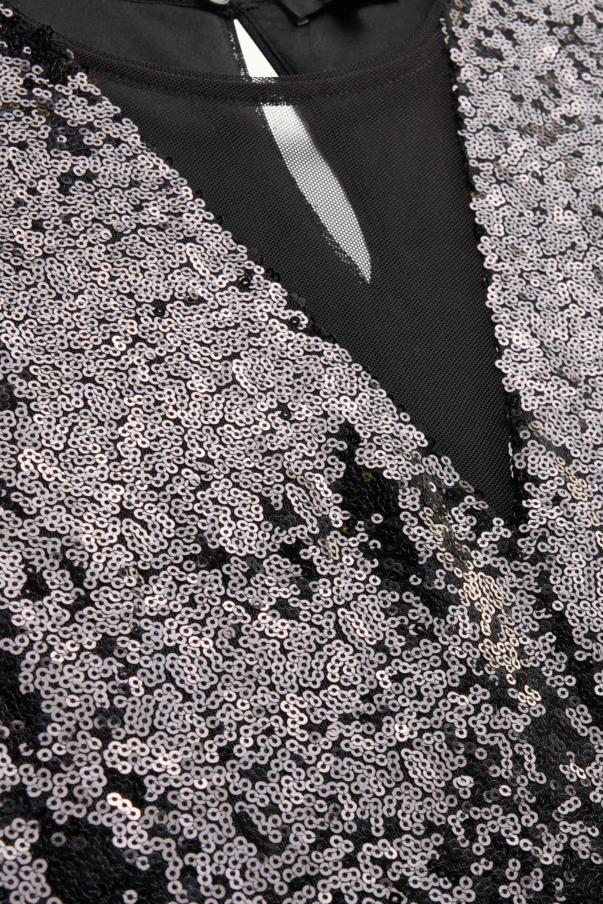 Bodycon sequin dress black