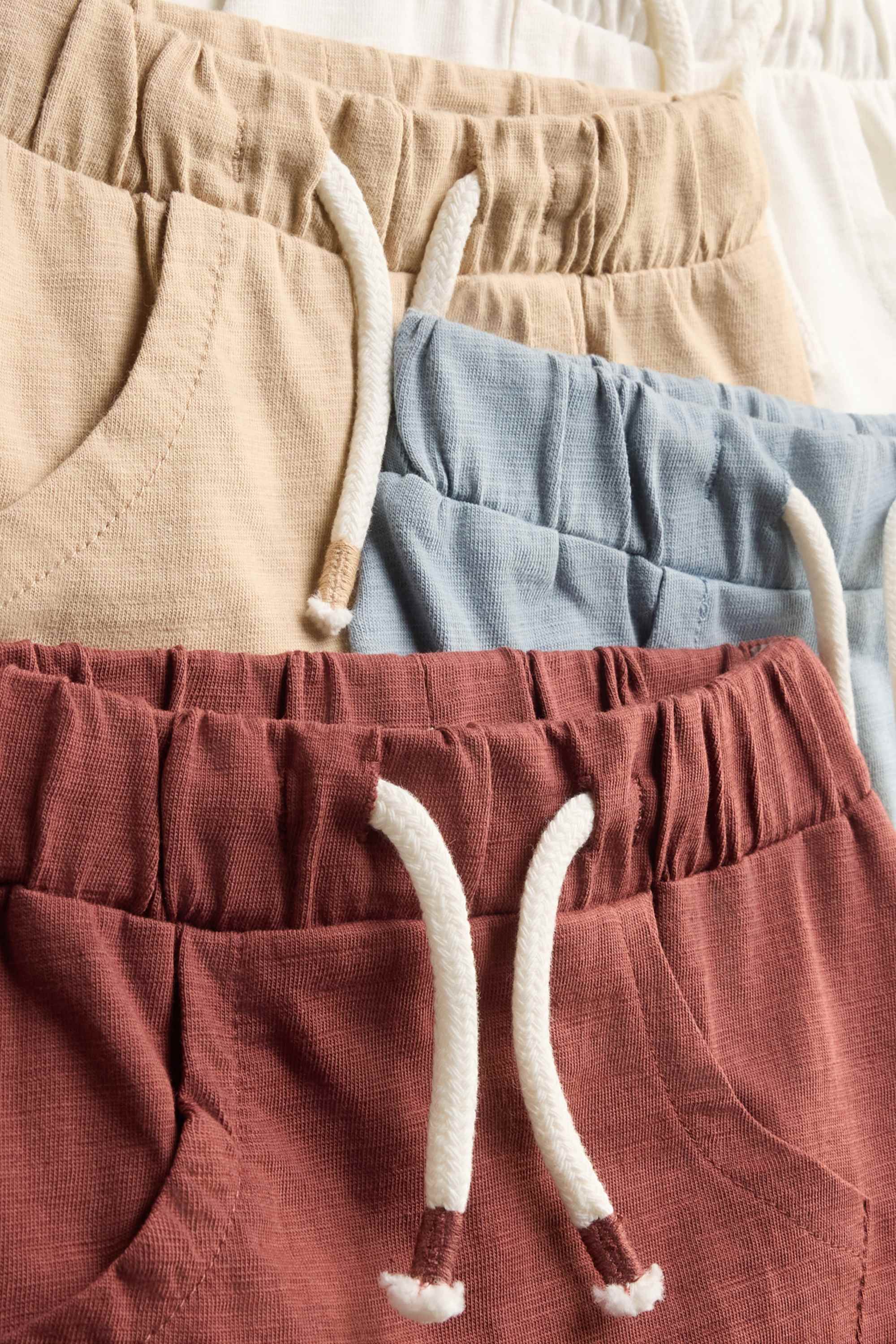 Multipack of 4 - baby shorts white