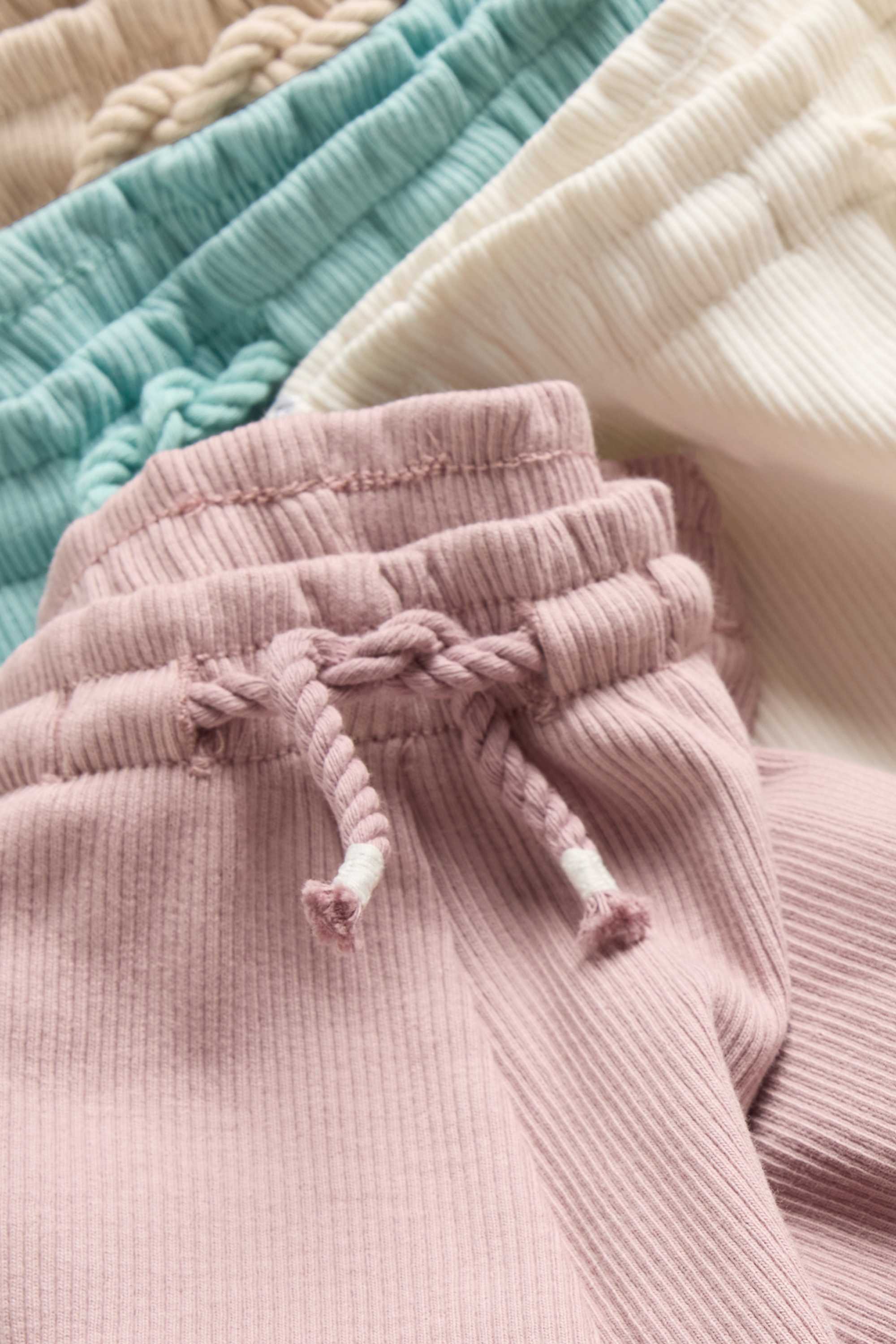 Multipack of 4 - baby shorts - ribbed rose