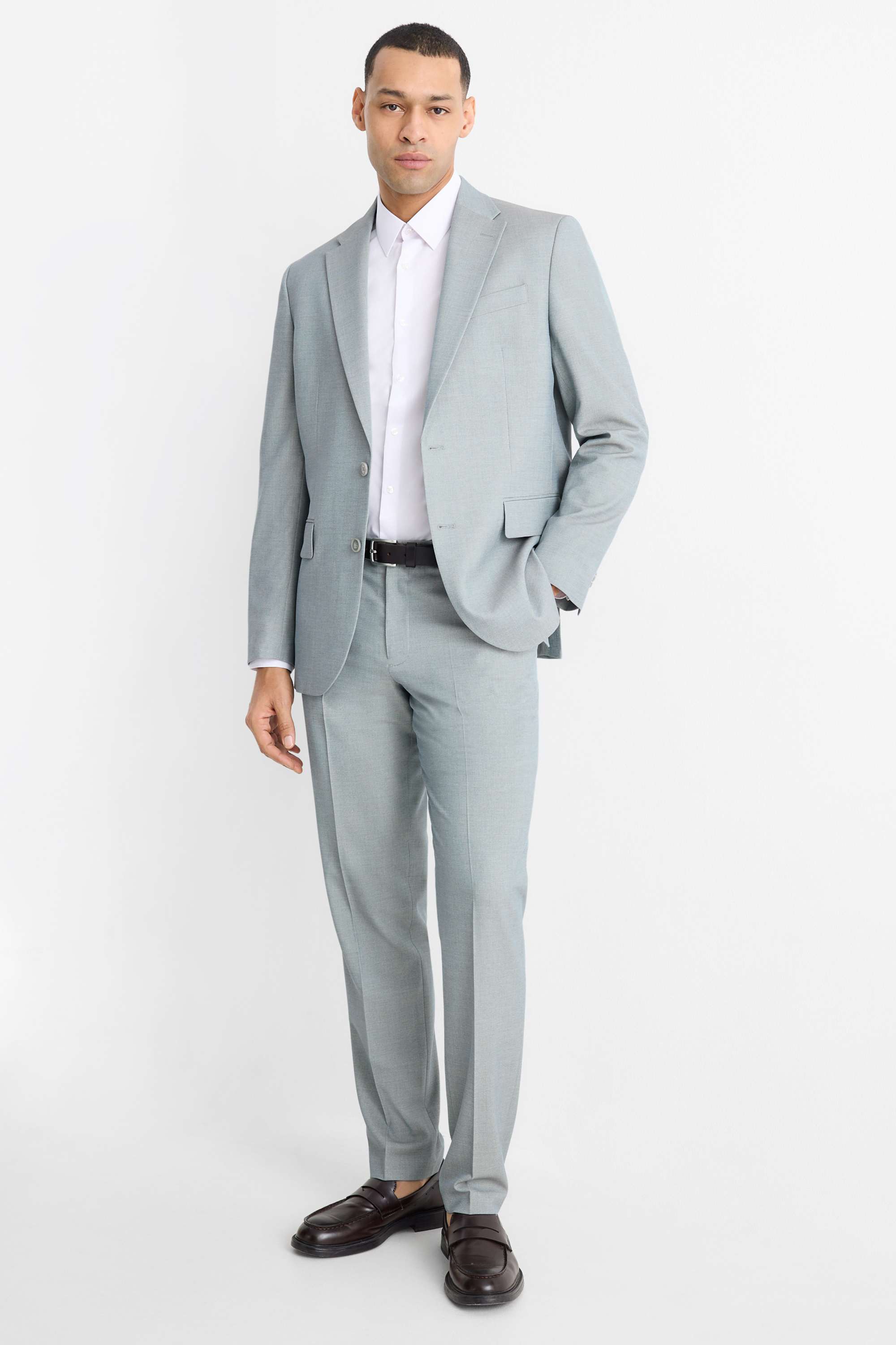 Mix & match suit trousers - regular fit - Flex light green
