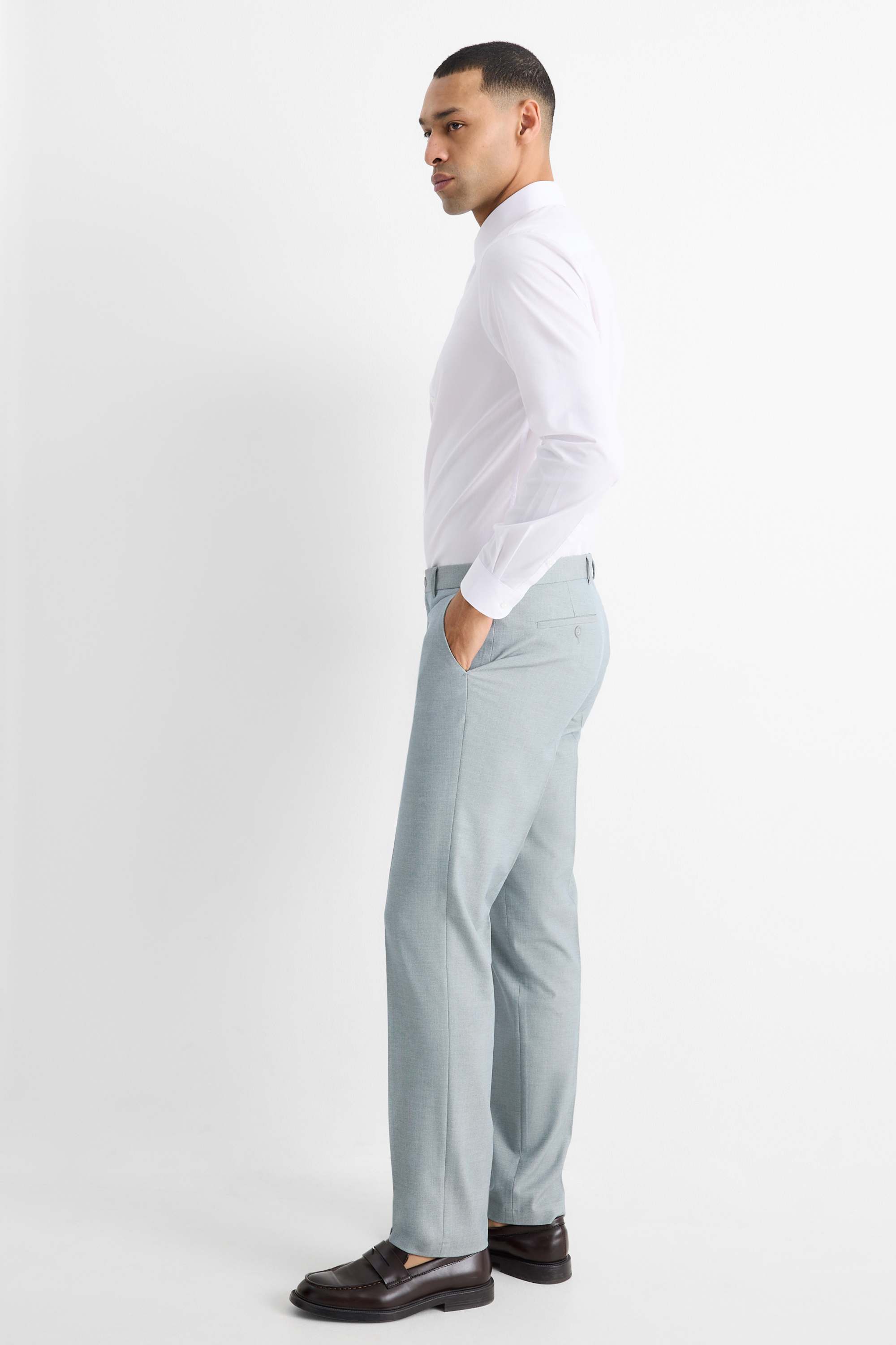 Mix & match suit trousers - regular fit - Flex light green