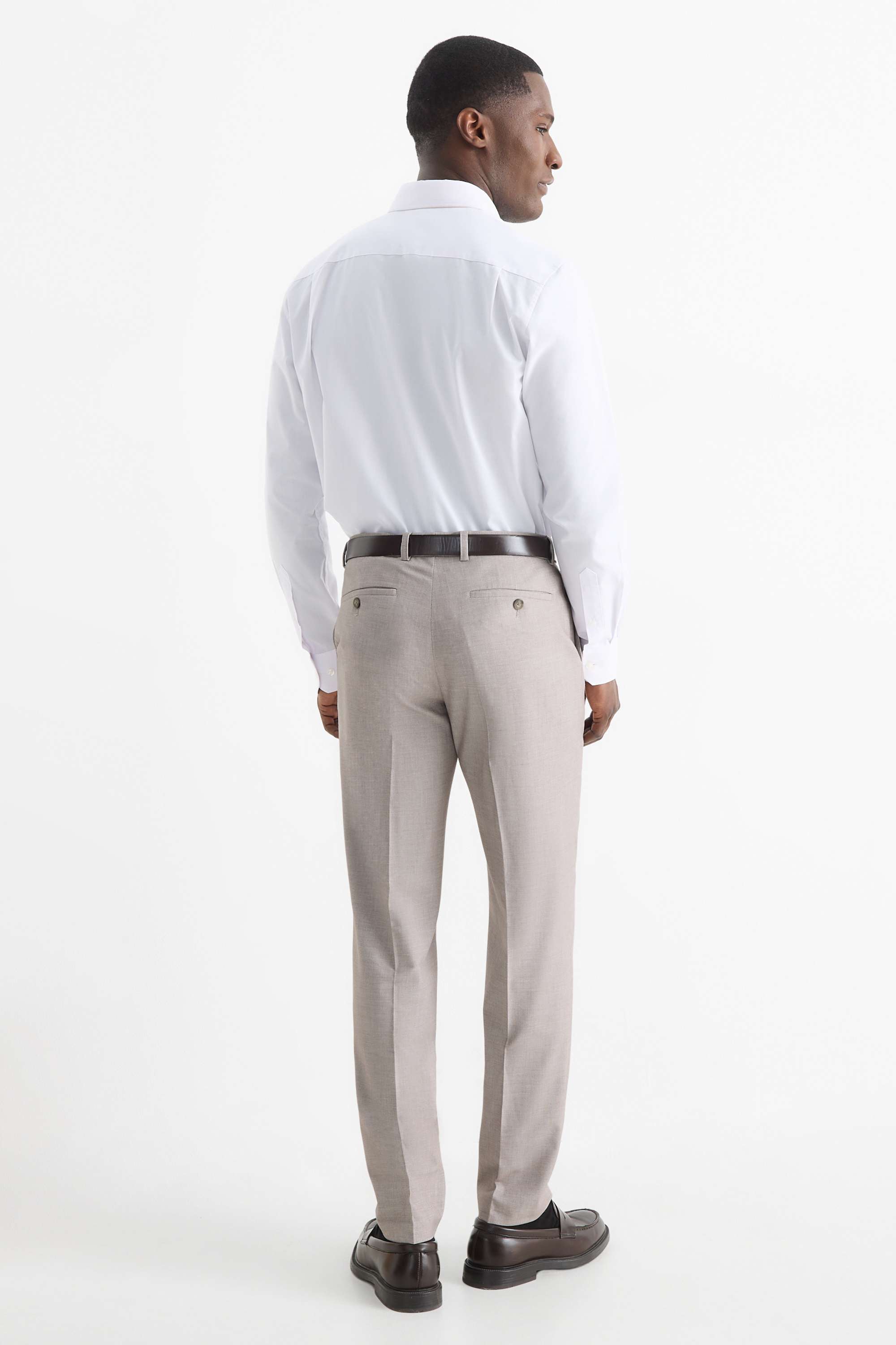 Mix & match suit trousers - regular fit - Flex beige