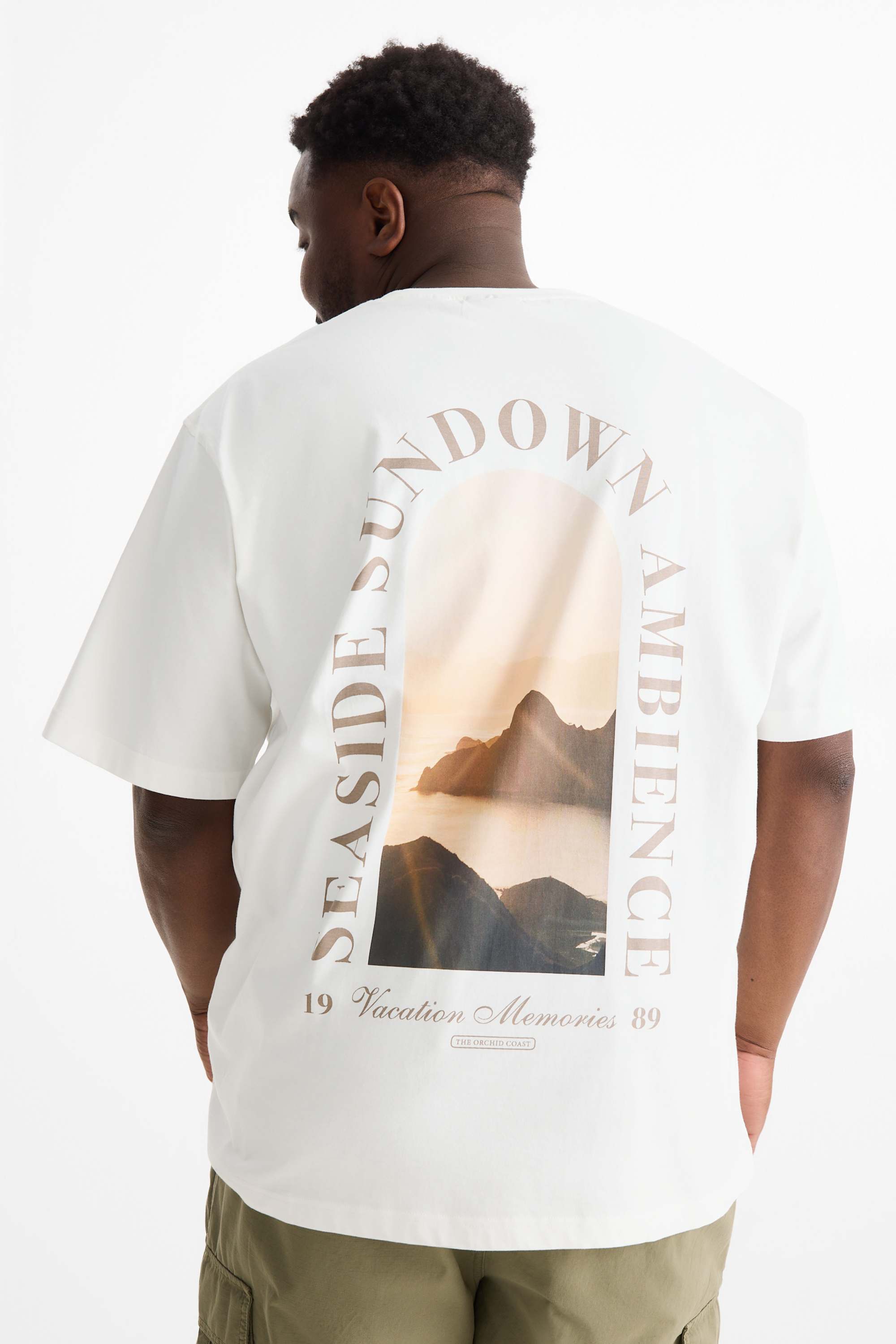 T-shirt - relaxed fit cremewhite
