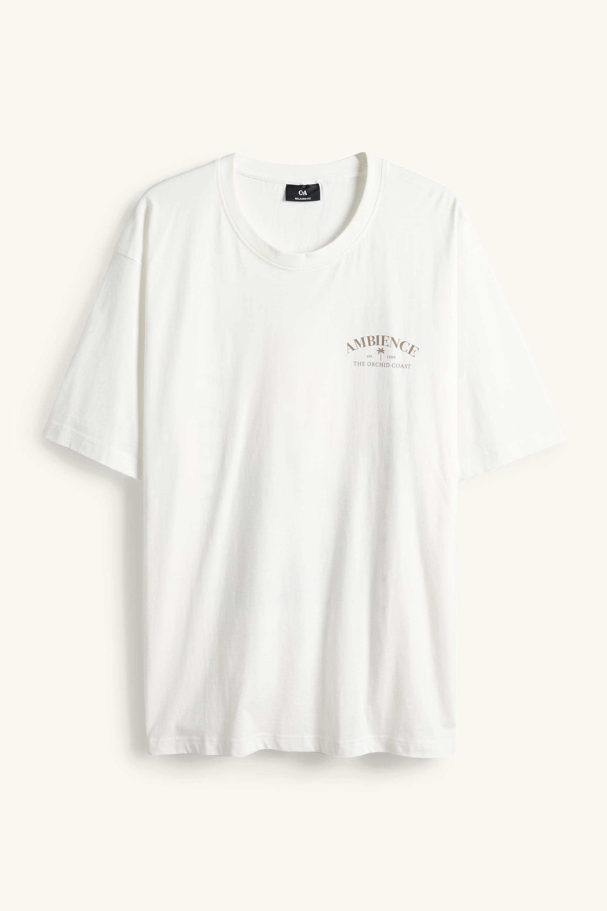 T-shirt - relaxed fit cremewhite