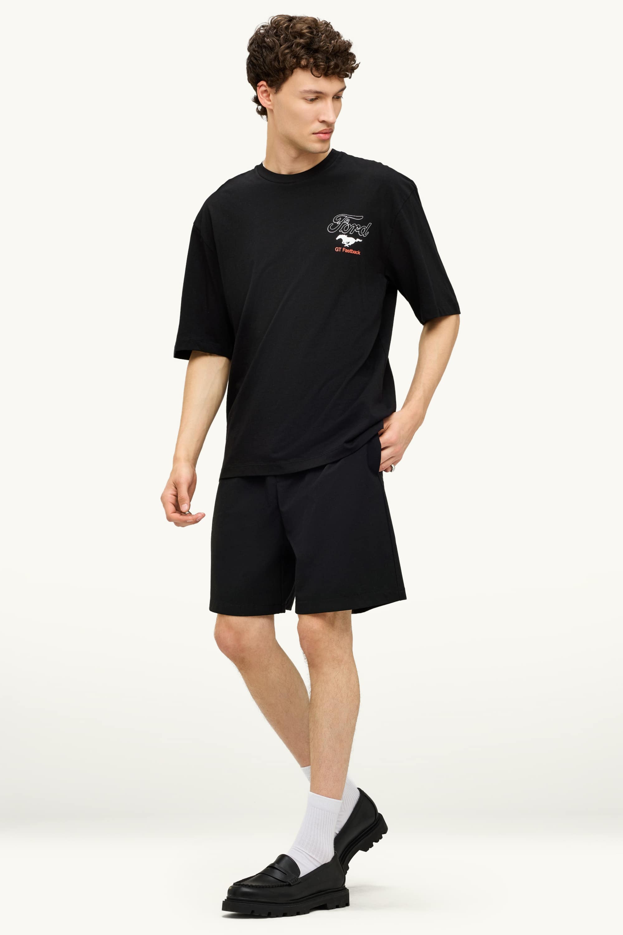 T-shirt - oversized - Ford Mustang black