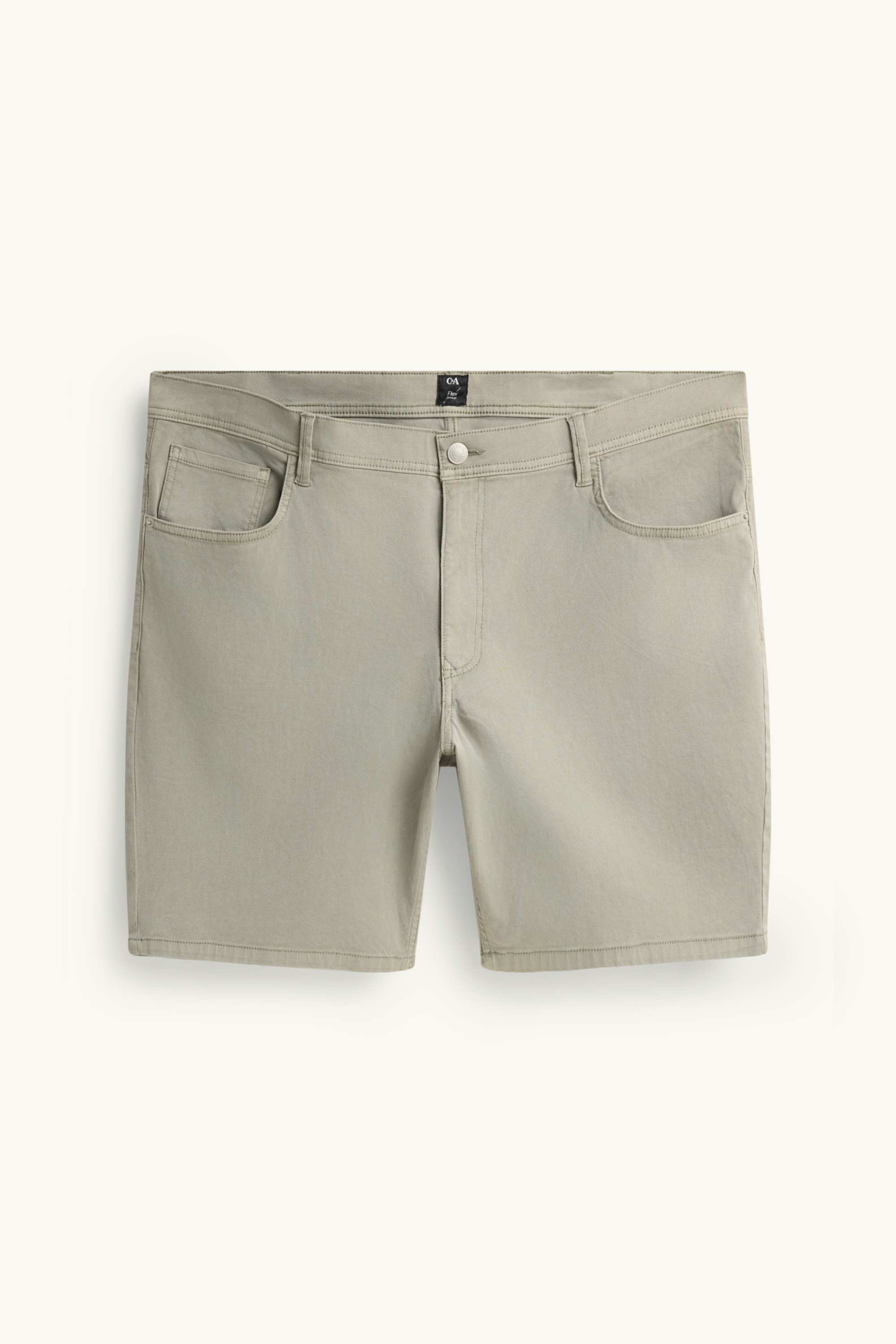 Denim shorts khaki