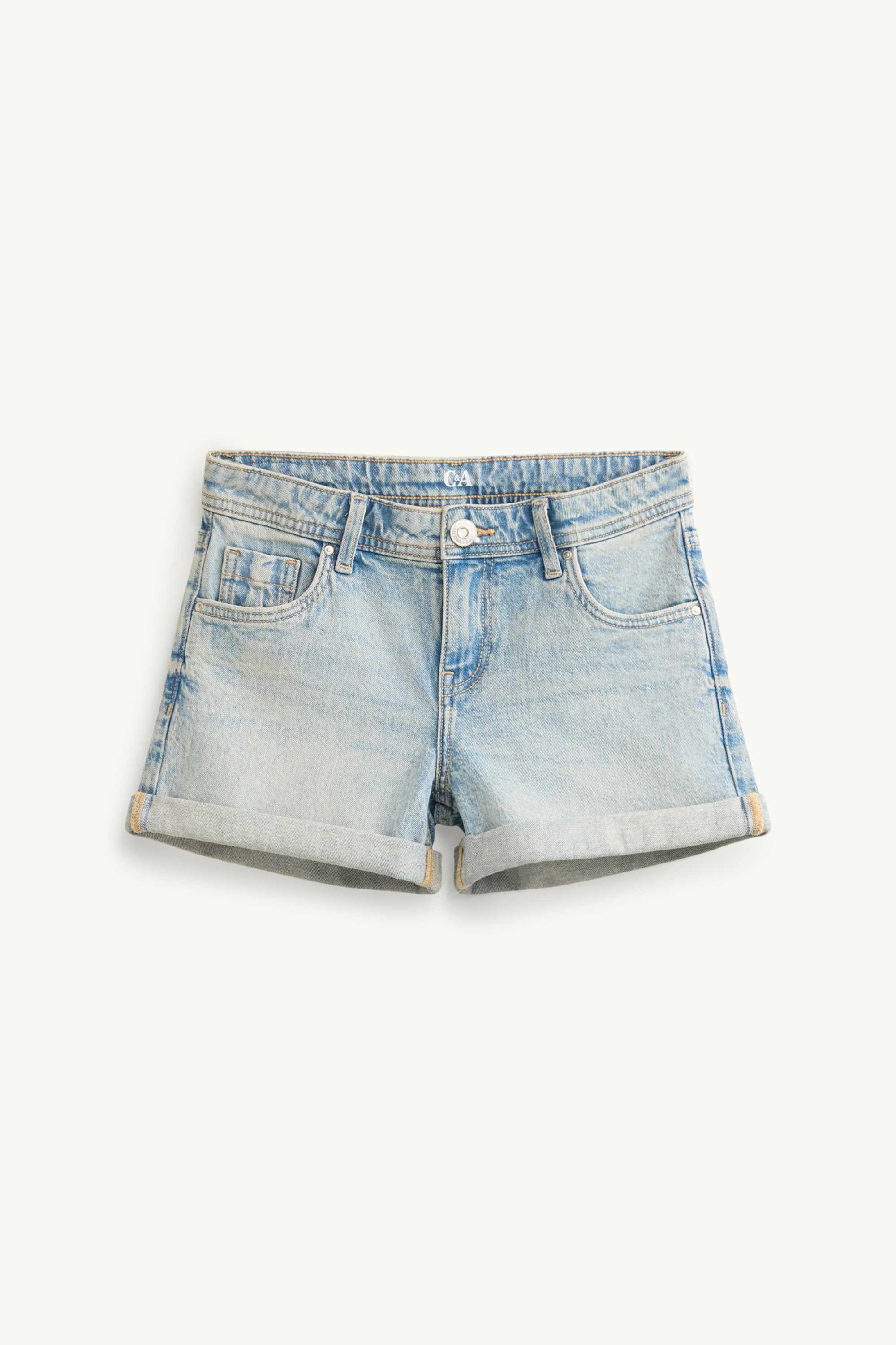 Denim shorts light blue