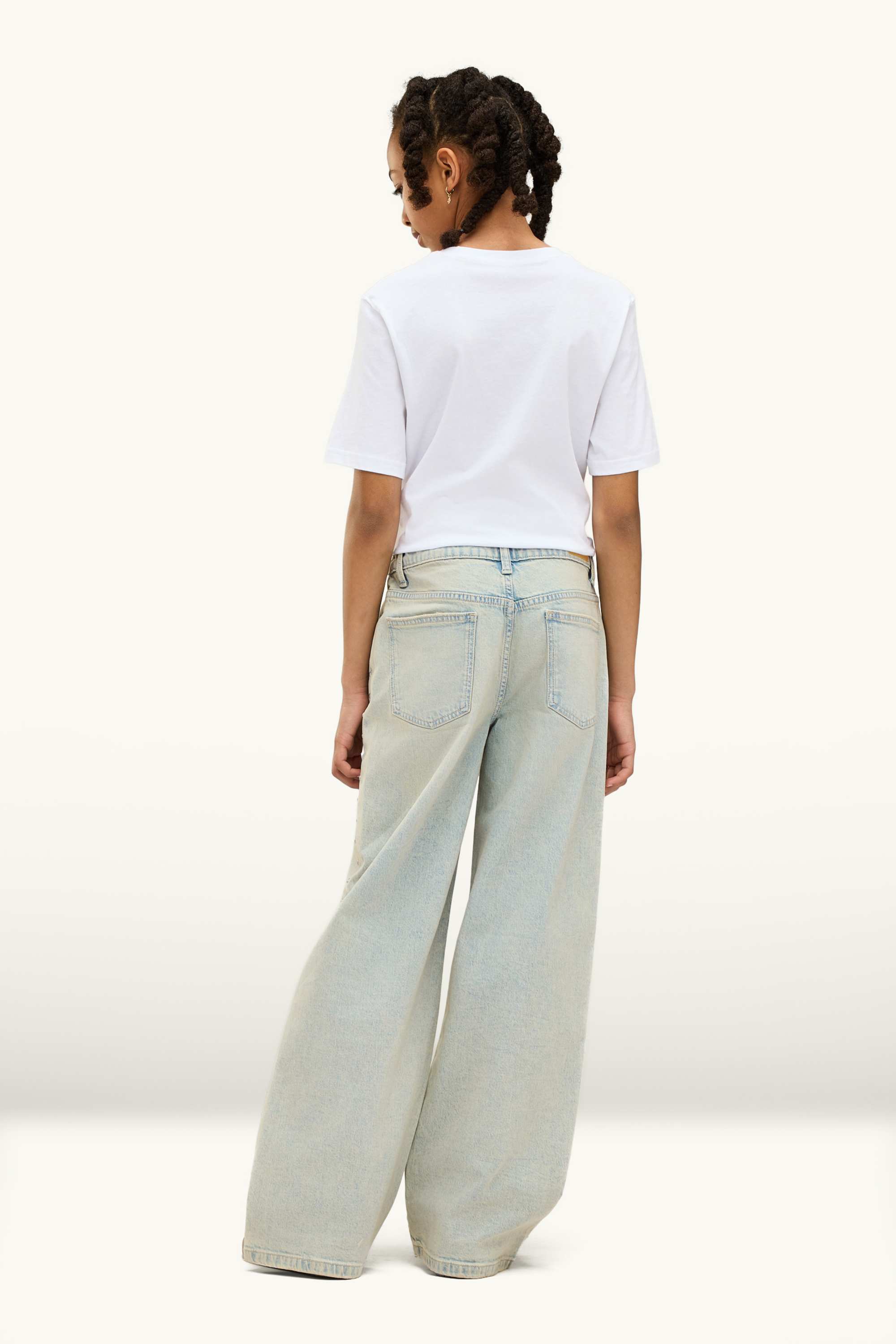 Wide leg jeans light blue
