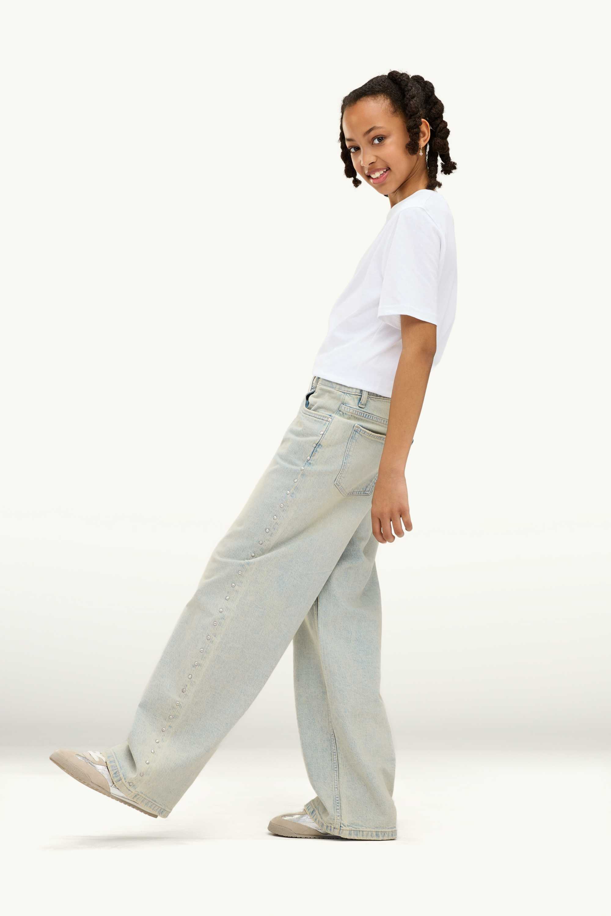 Wide leg jeans light blue