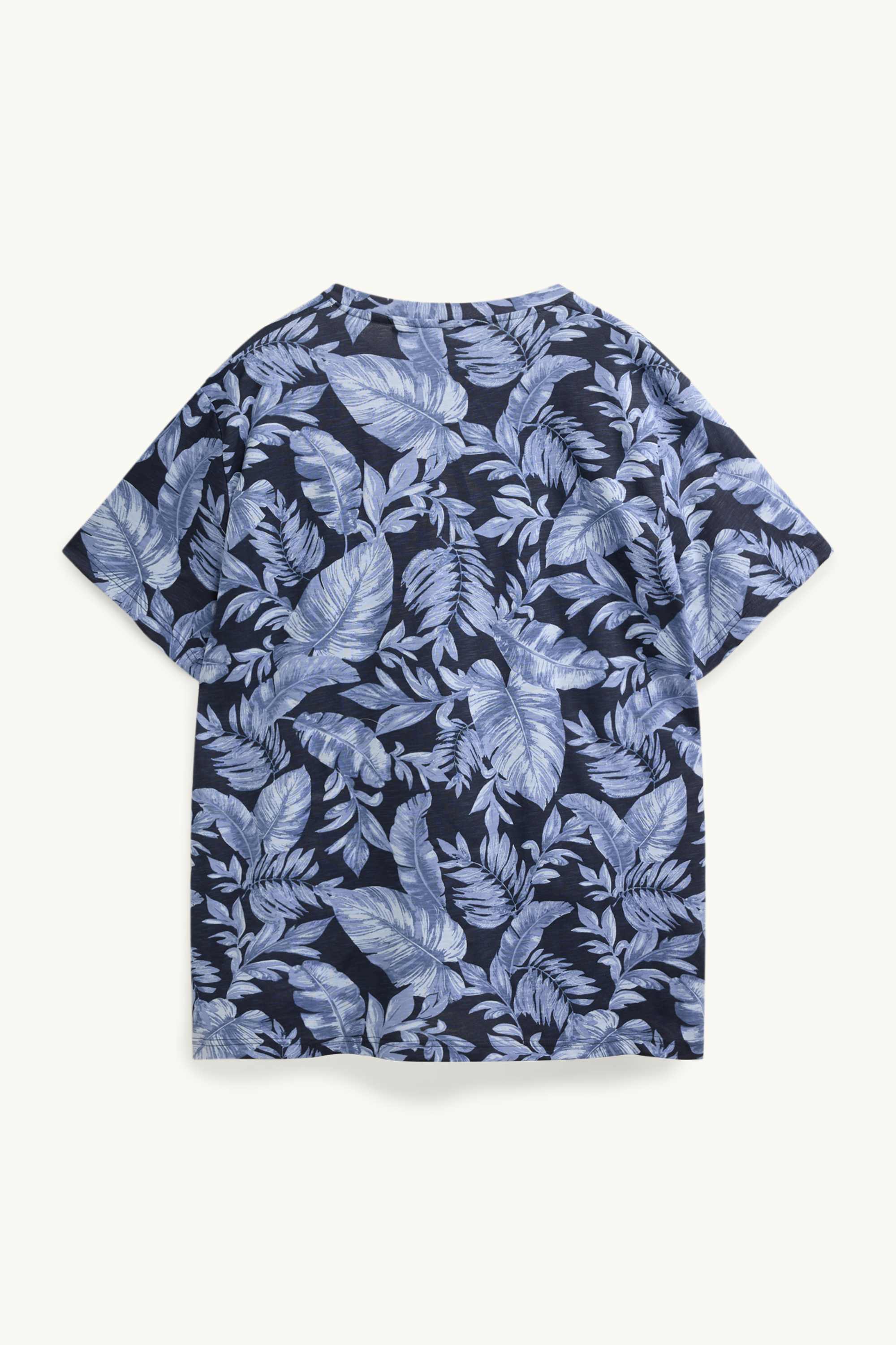 T-shirt - regular fit - patterned blue