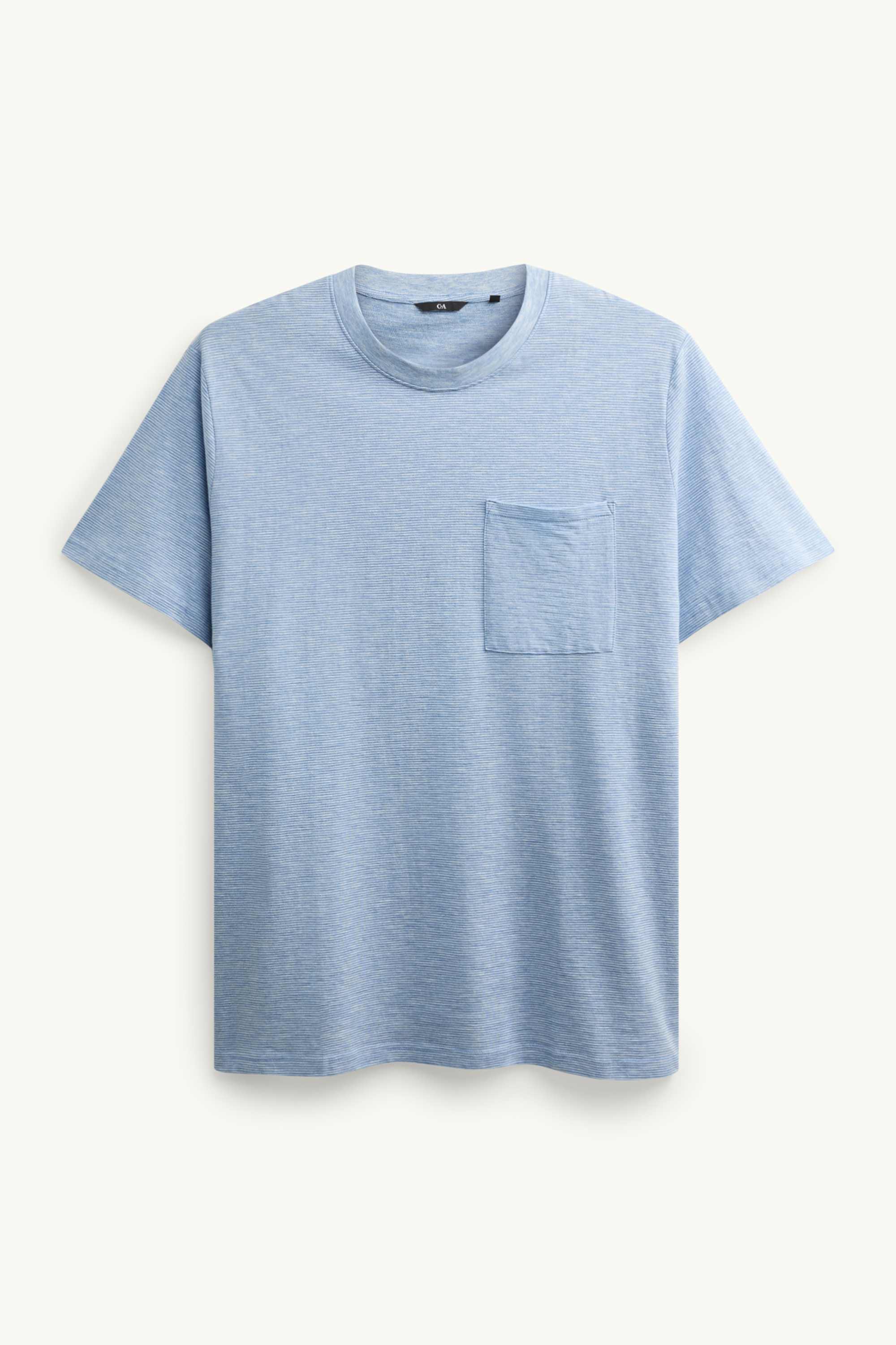 T-shirt - regular fit - striped blue