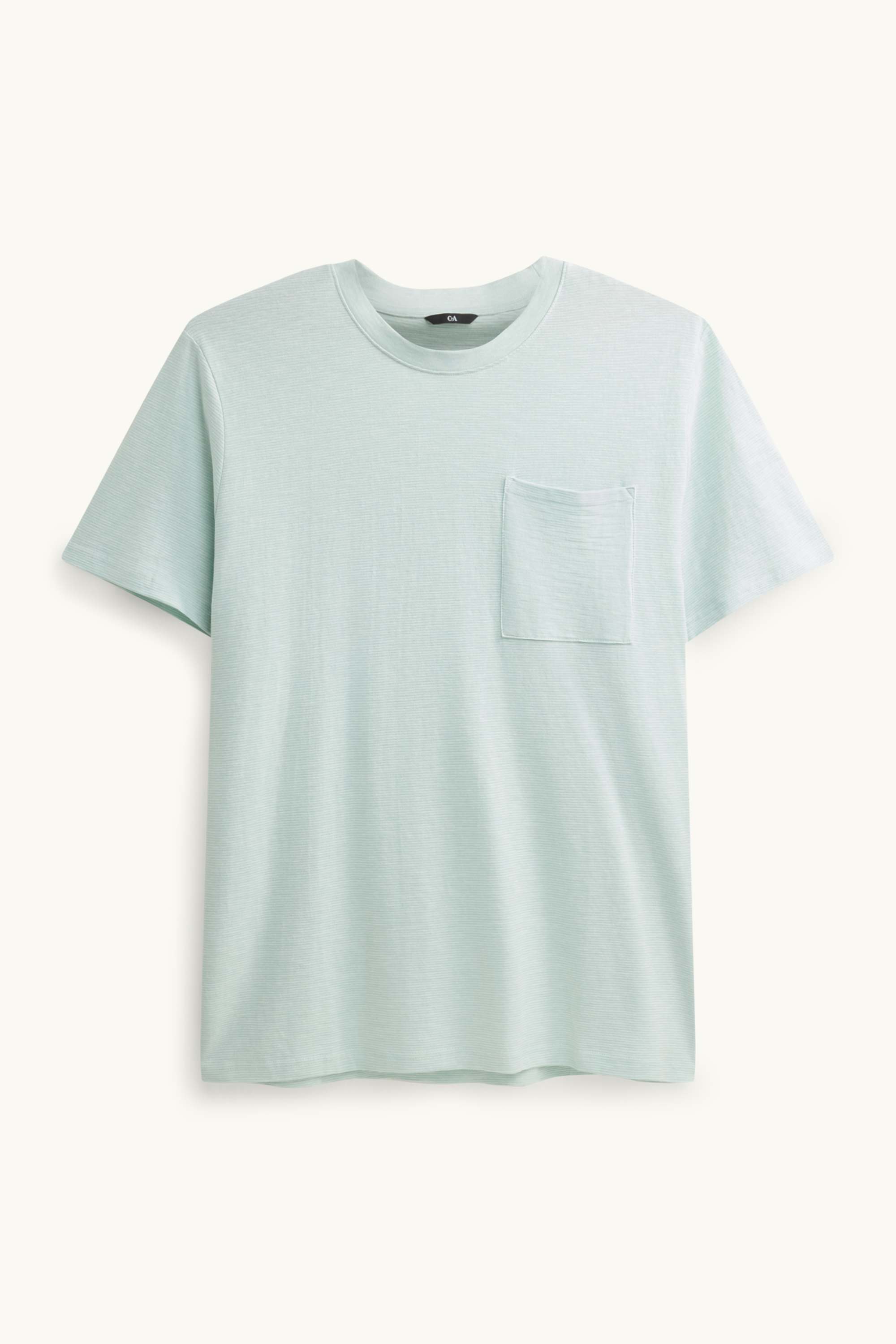 T-shirt - regular fit - striped mint green