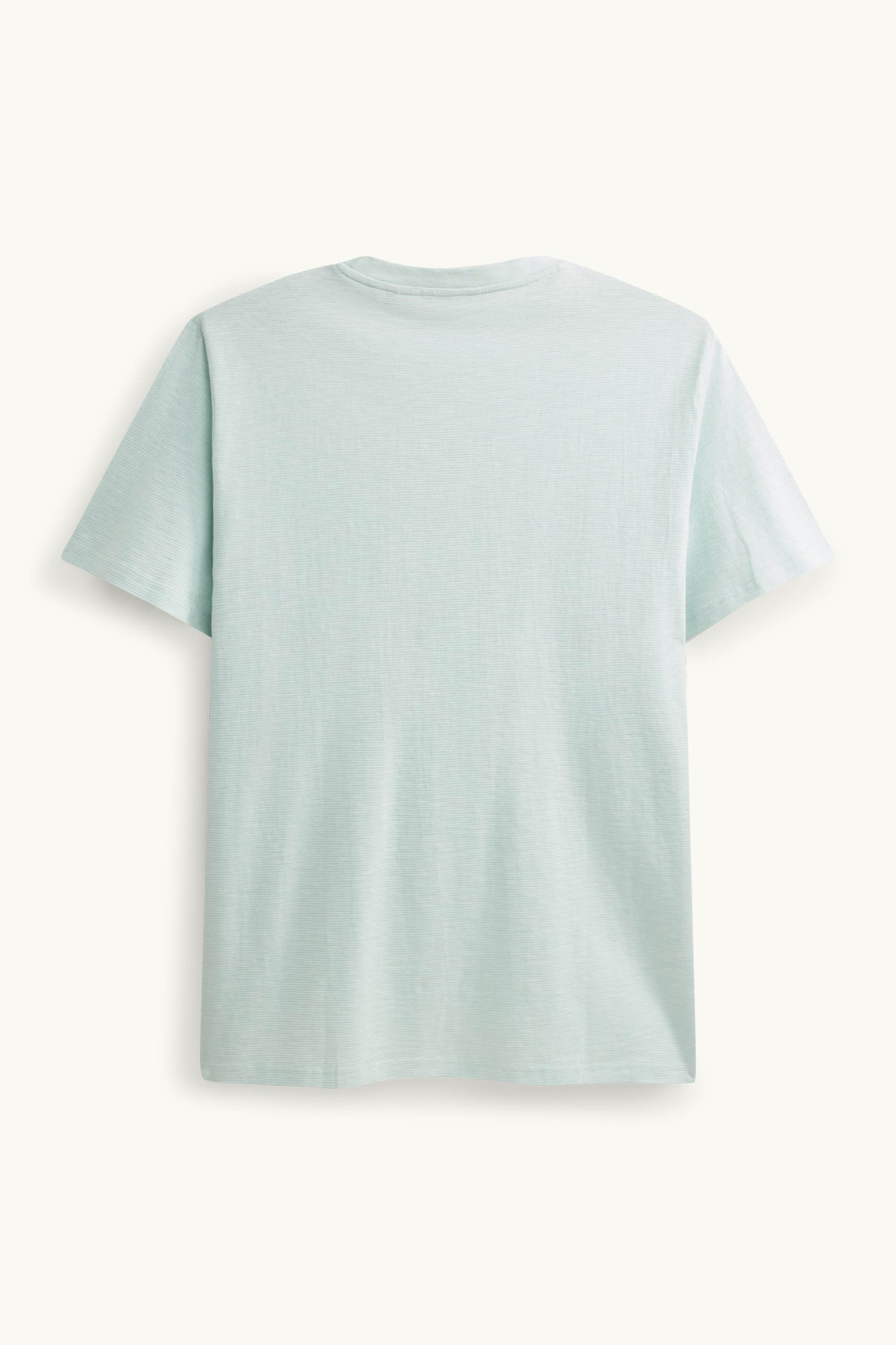 T-shirt - regular fit - striped mint green