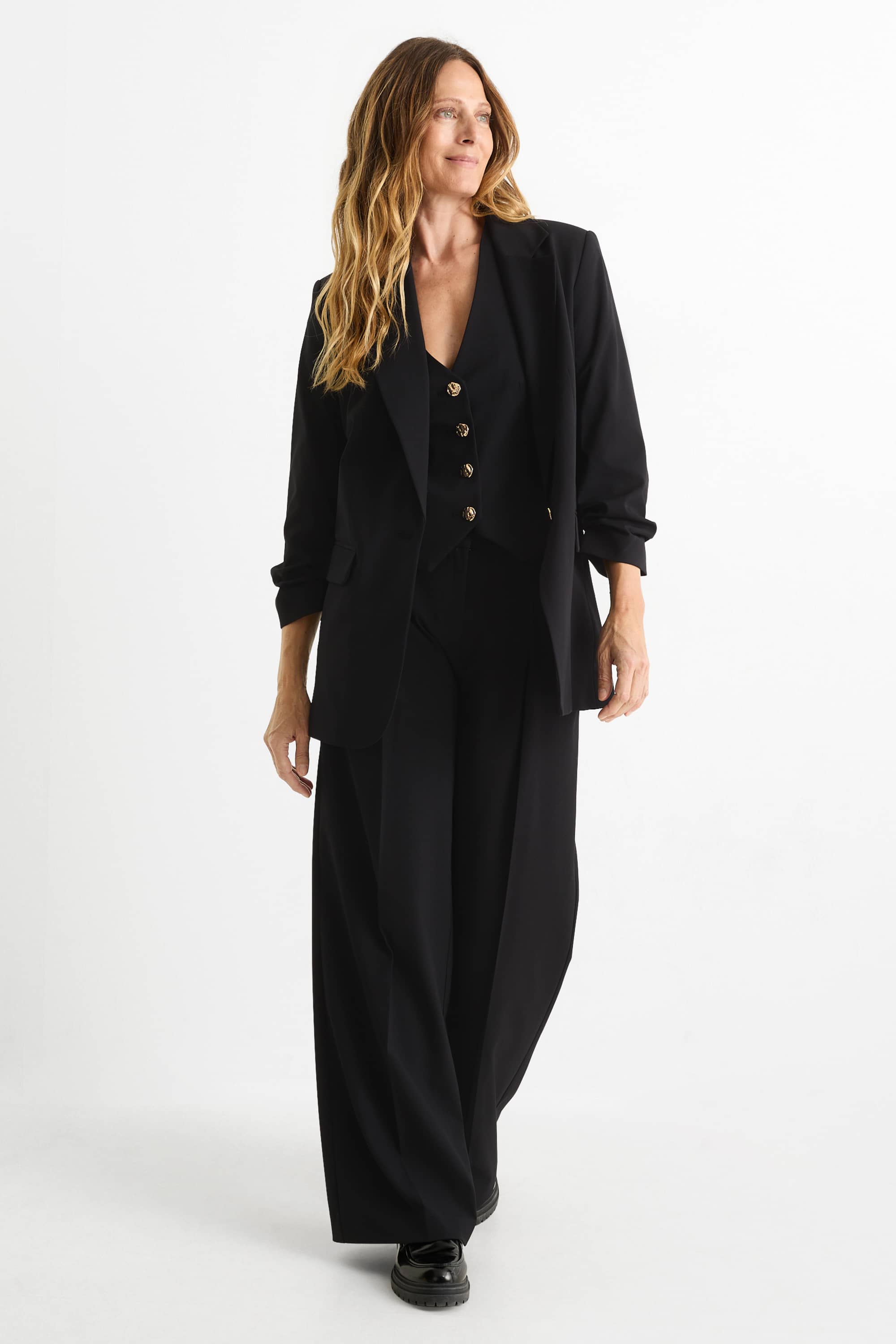 Business waistcoat - regular fit black